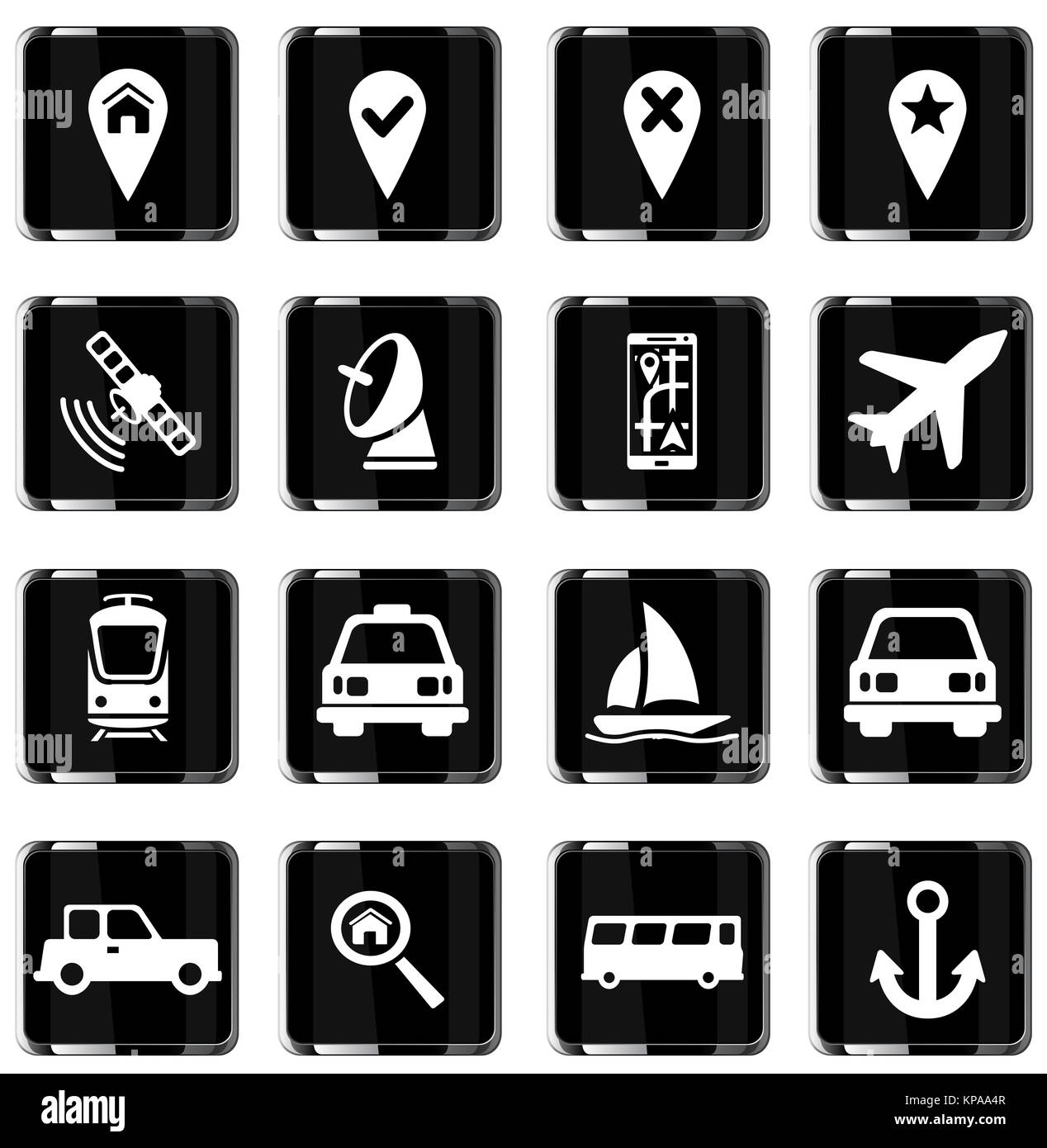 Navigation simply icons Stock Photo - Alamy