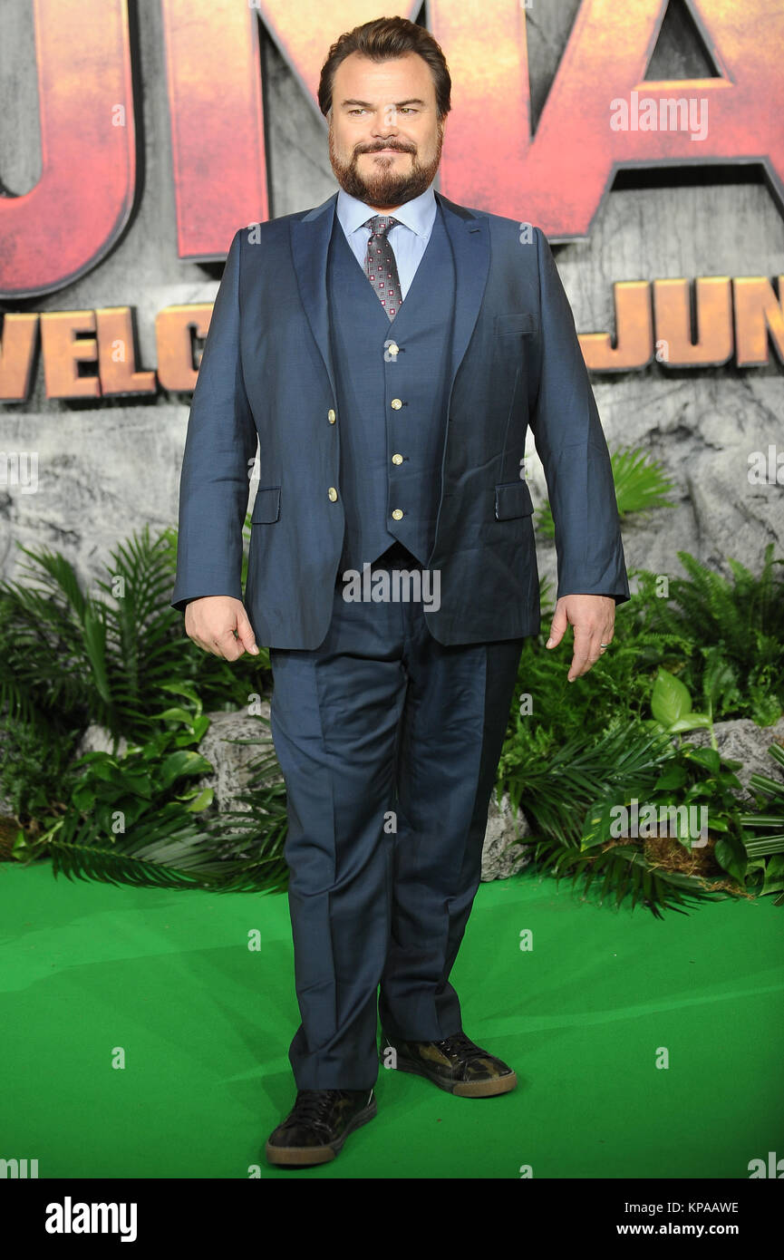 Jack Black attends the UK premiere of Jumanji : Welcome To The