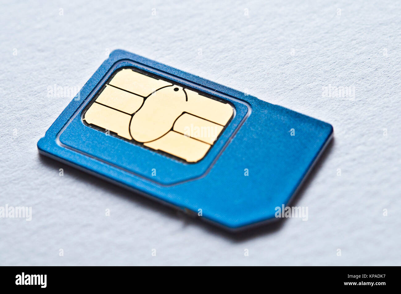 SIM card for mobile phone isolated Stock Photo Alamy