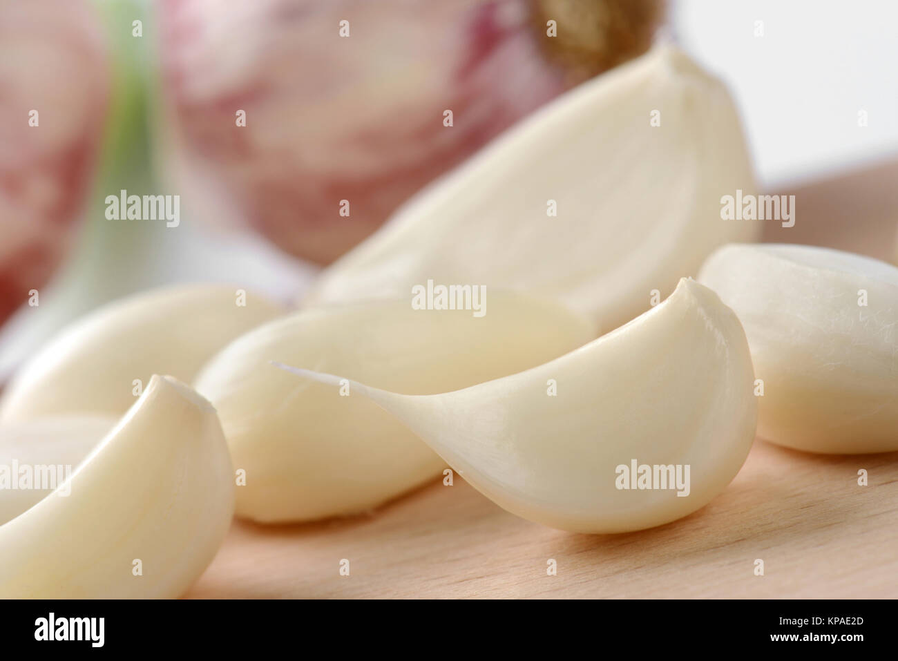 fresh garlic cloves Stock Photo Alamy