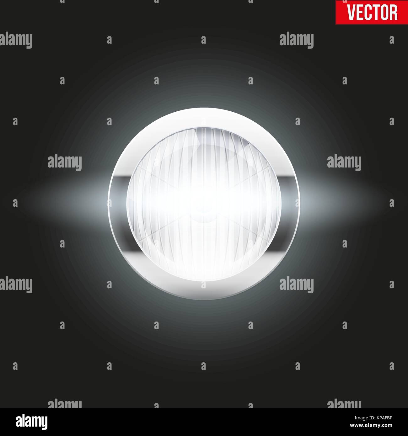 Circular headlight Stock Vector Images Alamy