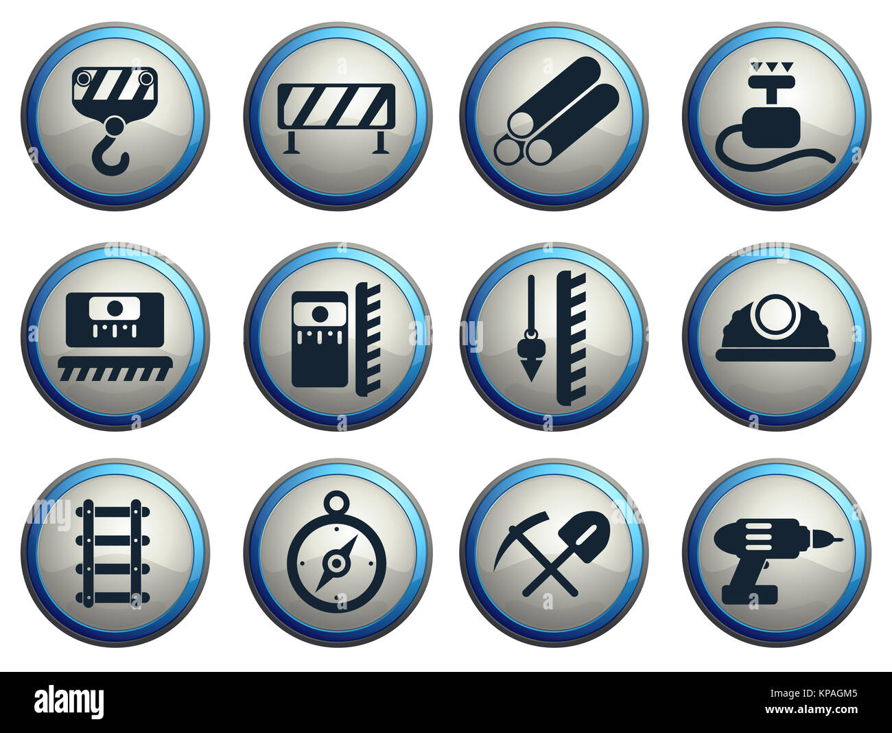 Building equipment icons set Stock Photo - Alamy