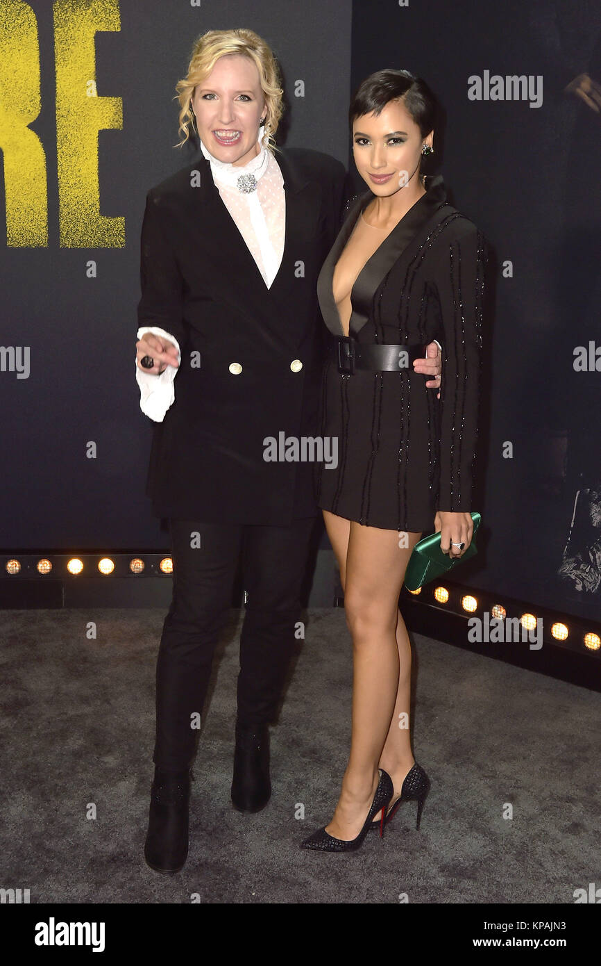 Trish Sie and Andy Allo attend the 'Pitch Perfect 3' premiere at Dolby