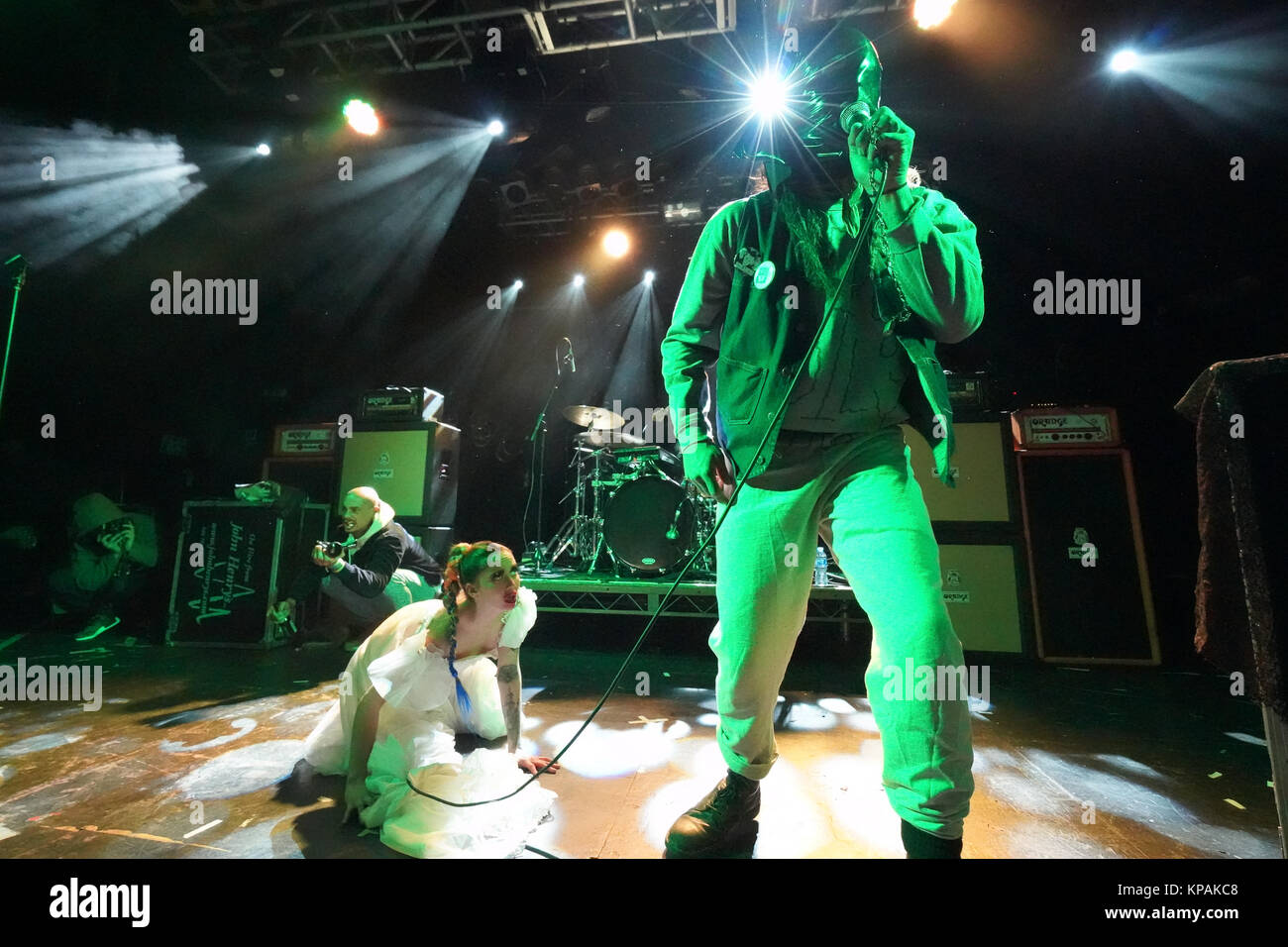 London, UK. 13th Dec, 2017. Art rock band Kate Mo$$ performing live on ...