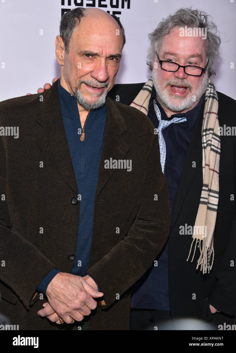 New York, USA. 13th December, 2017. F. Murray Abraham and Tom Hulce attend the Museum of the Moving Image Salute to Annette Bening at 583 Park Avenue on December 13, 2017 in New York City. Credit: Erik Pendzich/Alamy Live News Stock Photo