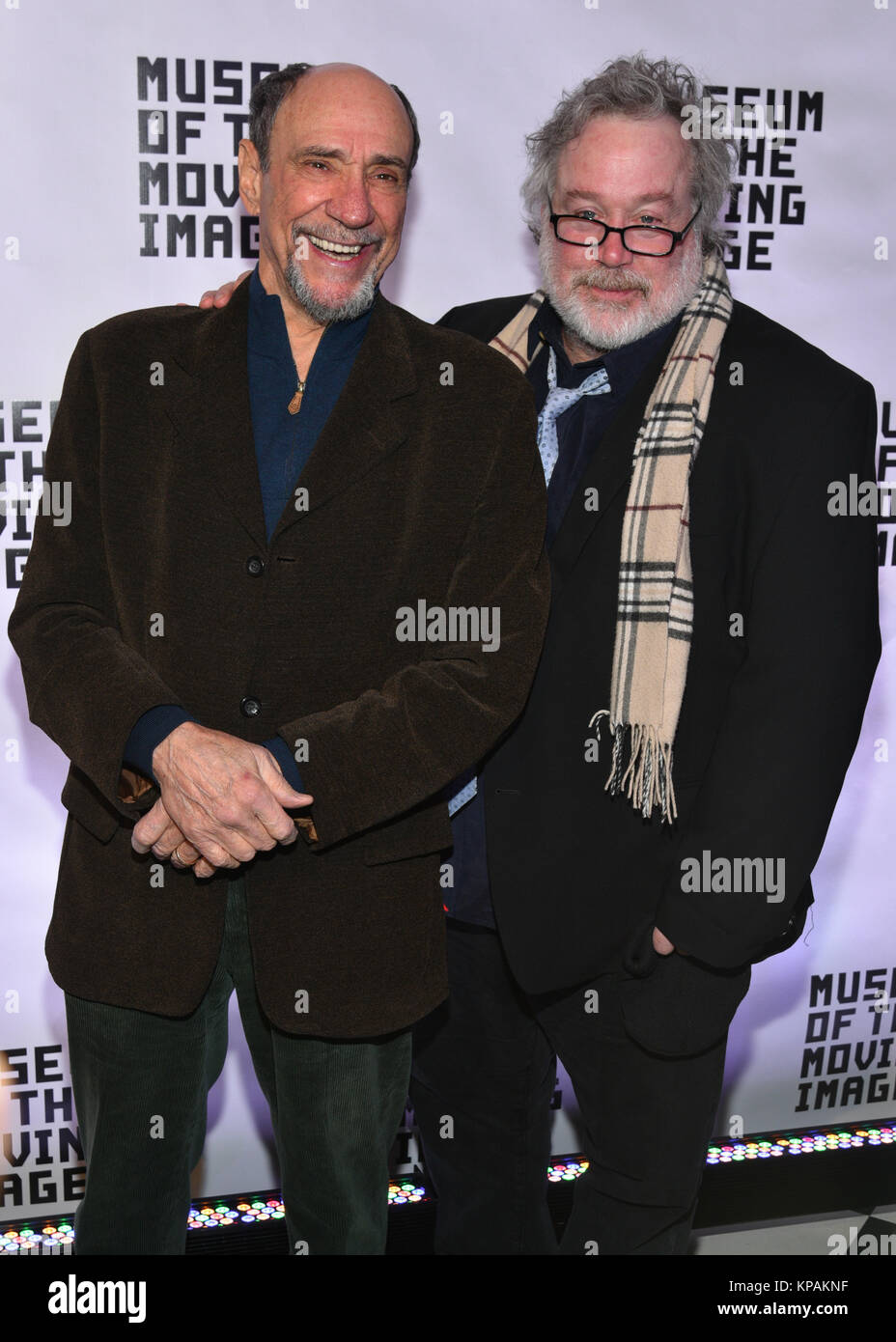New York, USA. 13th December, 2017. F. Murray Abraham and Tom Hulce attend the Museum of the Moving Image Salute to Annette Bening at 583 Park Avenue on December 13, 2017 in New York City. Credit: Erik Pendzich/Alamy Live News Stock Photo