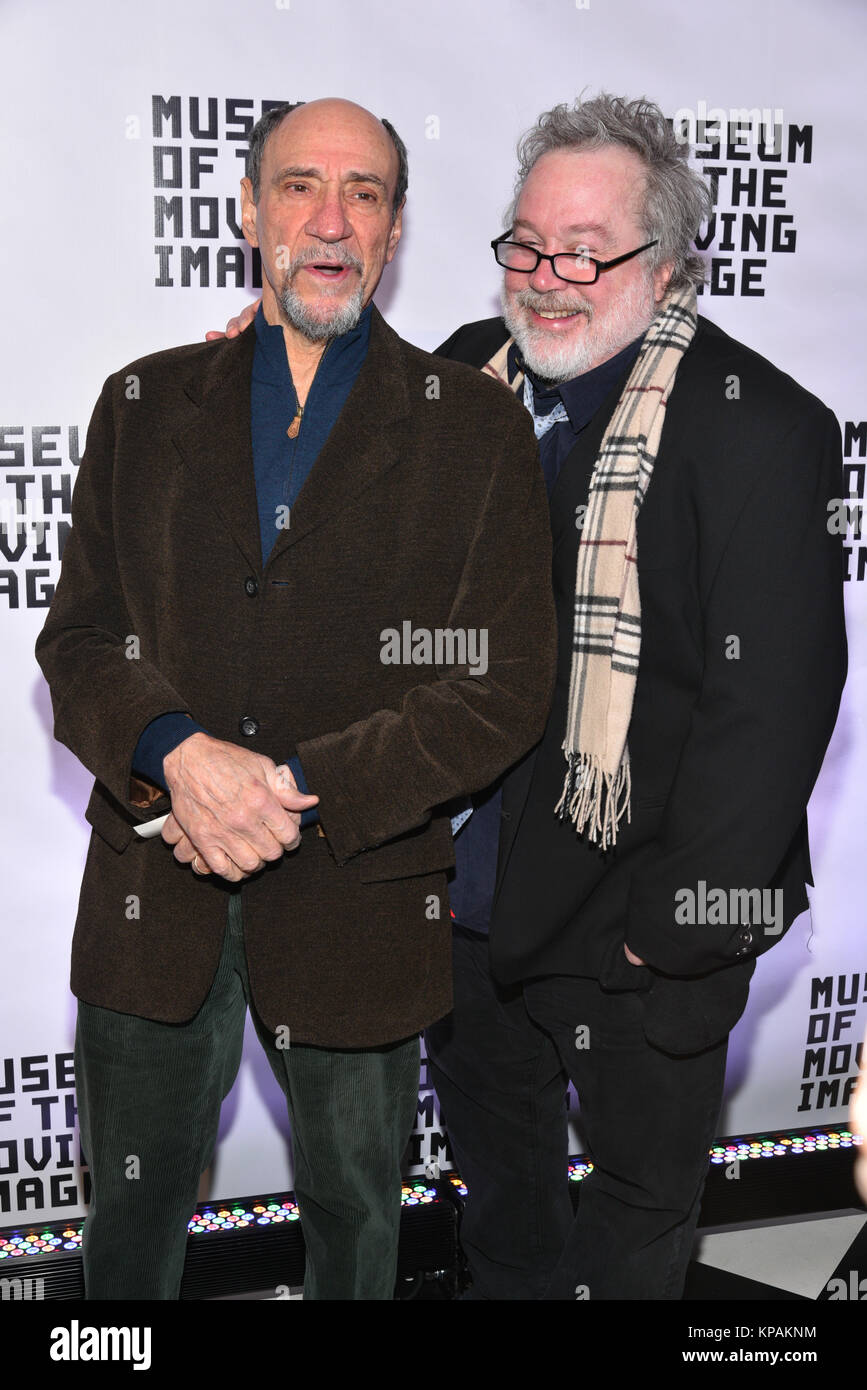 New York, USA. 13th December, 2017. F. Murray Abraham and Tom Hulce attend the Museum of the Moving Image Salute to Annette Bening at 583 Park Avenue on December 13, 2017 in New York City. Credit: Erik Pendzich/Alamy Live News Stock Photo