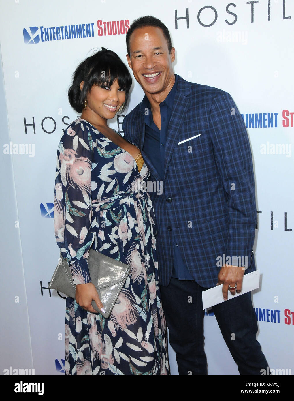Beverly Hills, California, USA. 14th December, 2017. (L-R) Actress Milan Kelley and producer Jon Kelley attend the Los Angeles premiere of Entertainment Studios Motion Pictures' 'Hostiles' at Samuel Goldwyn Theater on December 14, 2017 in Beverly Hills, California. Photo by Barry King/Alamy Live News Stock Photo
