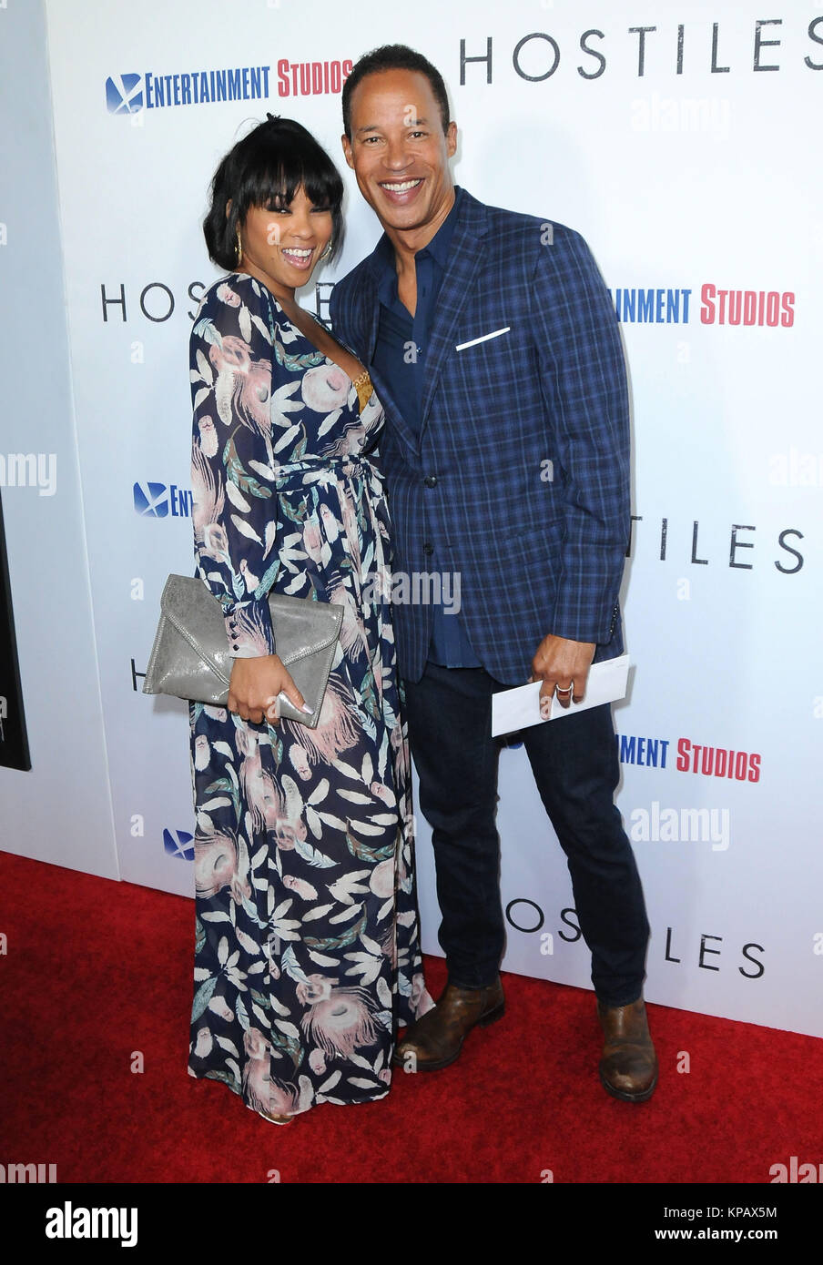 Beverly Hills, California, USA. 14th December, 2017. (L-R) Actress Milan Kelley and producer Jon Kelley attend the Los Angeles premiere of Entertainment Studios Motion Pictures' 'Hostiles' at Samuel Goldwyn Theater on December 14, 2017 in Beverly Hills, California. Photo by Barry King/Alamy Live News Stock Photo