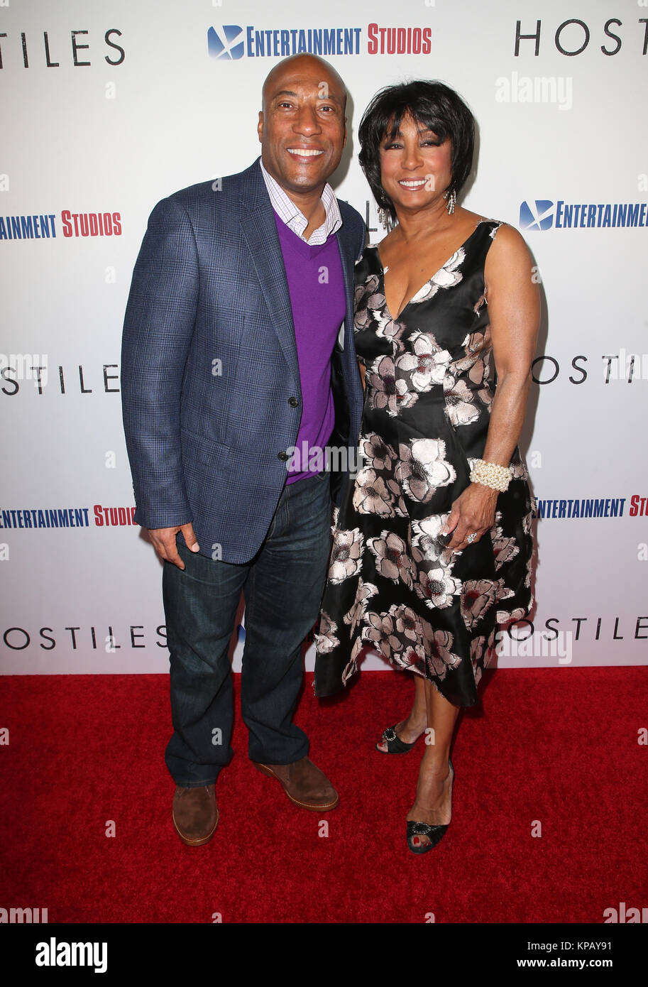 Beverly Hills, Ca. 14th Dec, 2017. Byron Allen, Carolyn Folks, at