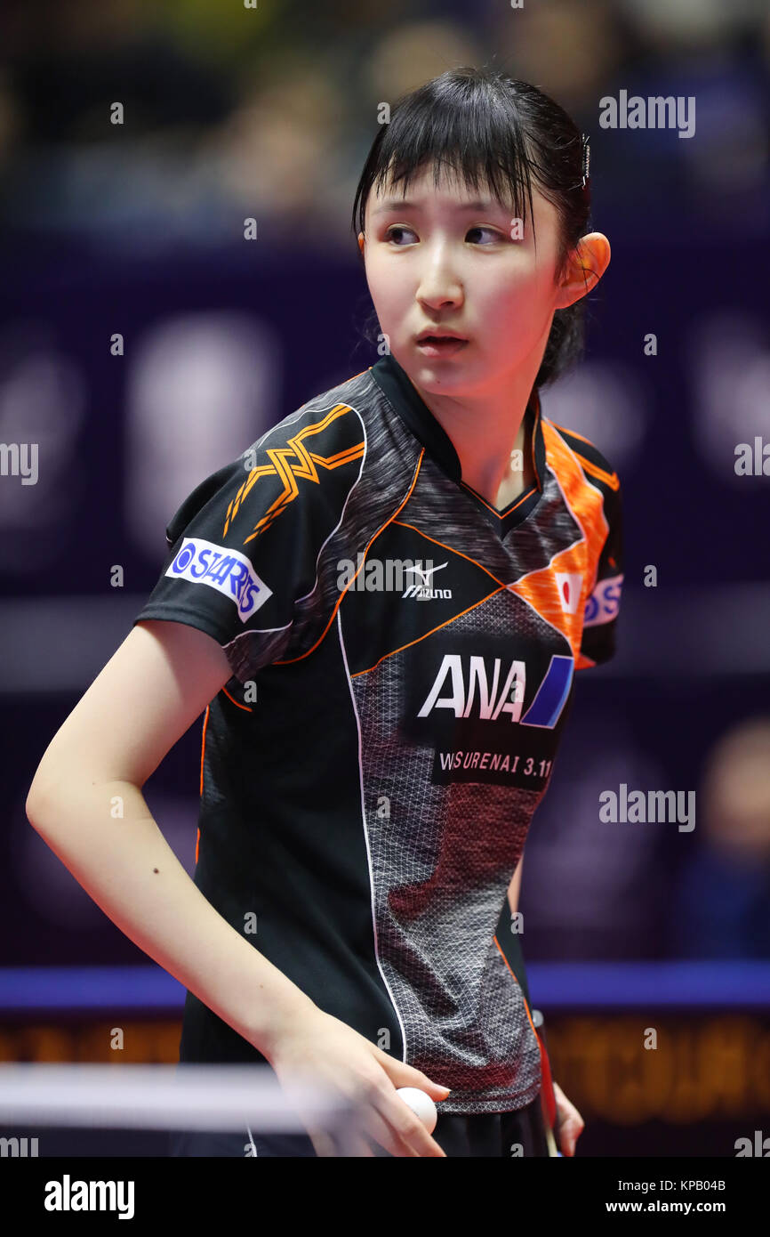 Hina Hayata (JPN), DECEMBER 15, 2017 - Table Tennis : Seamaster 2017