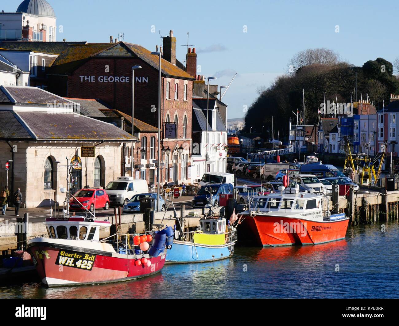 Weymouth, Dorset, UK. 15th Dec 2017. UK Weather. A crisp cold but sunny