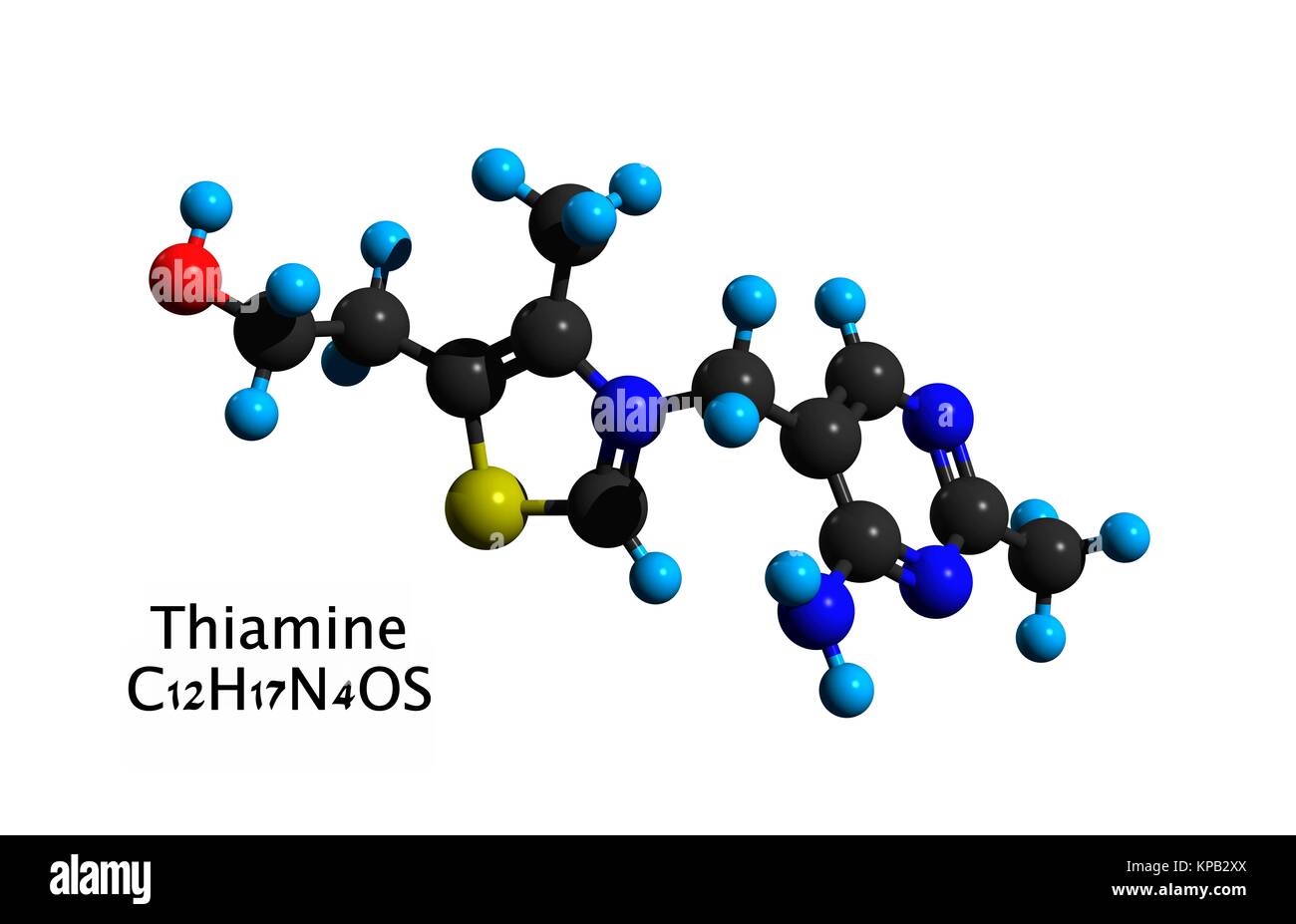 Vitamin b1 thiamine molecule hires stock photography and images Alamy