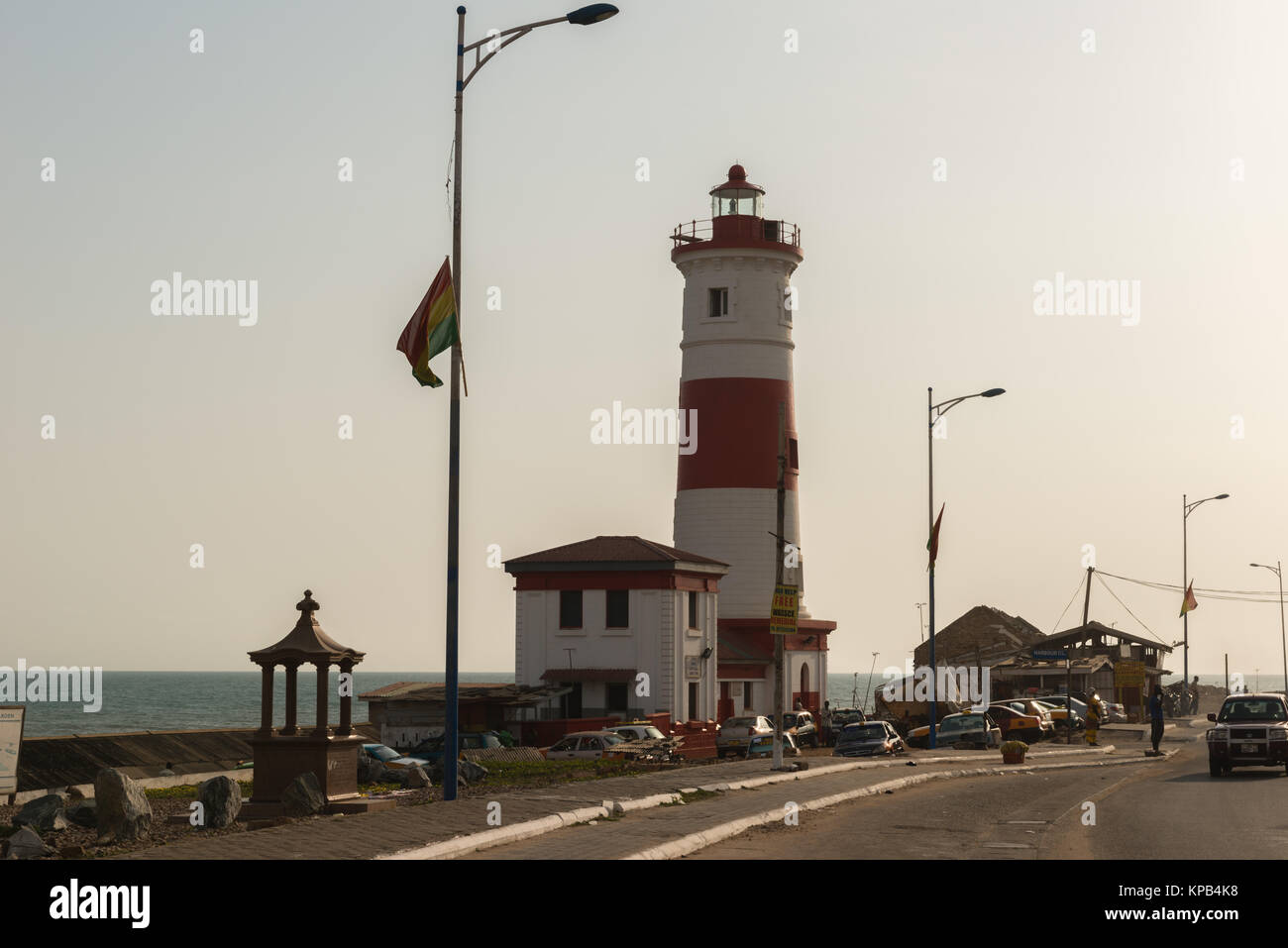 Jamestown lighthouse, fishing village of Jamestown, Accra, Ghana, West Africa Stock Photo