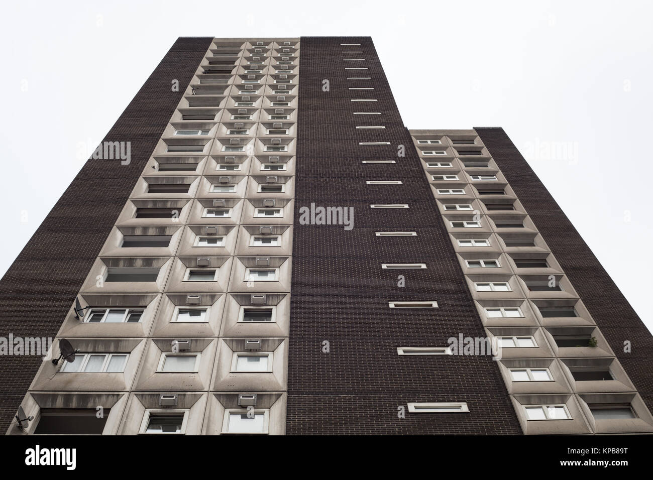 A tower block in Aldgate, east end of London. Stock Photo
