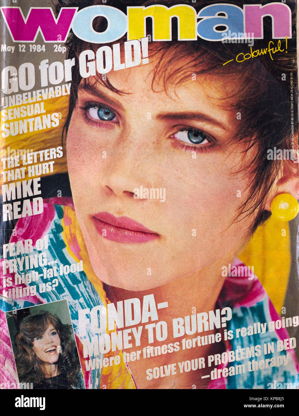 Front cover of Woman (UK magazine), May 1984 Stock Photo