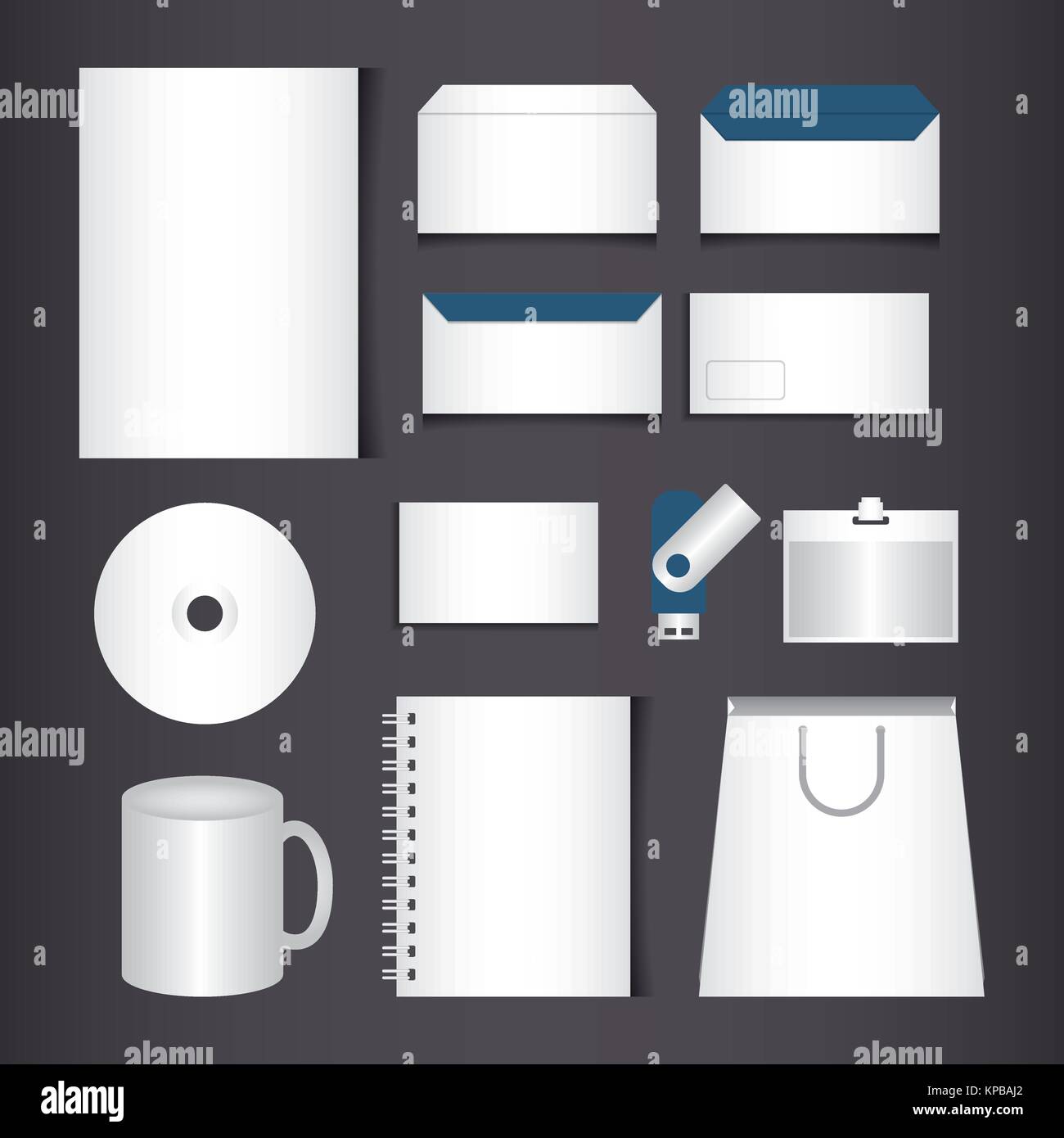 corporate brand identity template set Stock Vector Image & Art - Alamy