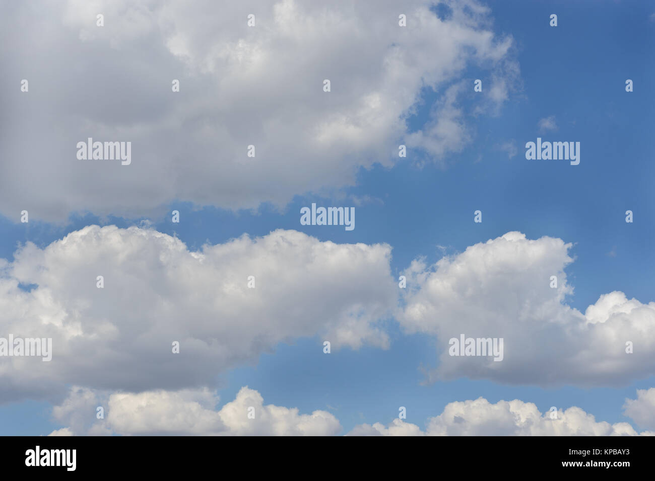 Sunshine clouds sky during morning background. Blue,white pastel heaven,soft focus lens flare sunlight. Abstract blurred cyan gradient of peaceful nat Stock Photo