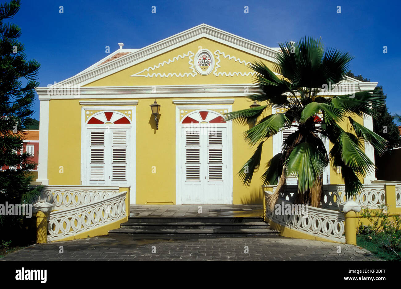 Willemstad, Villa, Curacao, Netherlands Antilles Stock Photo