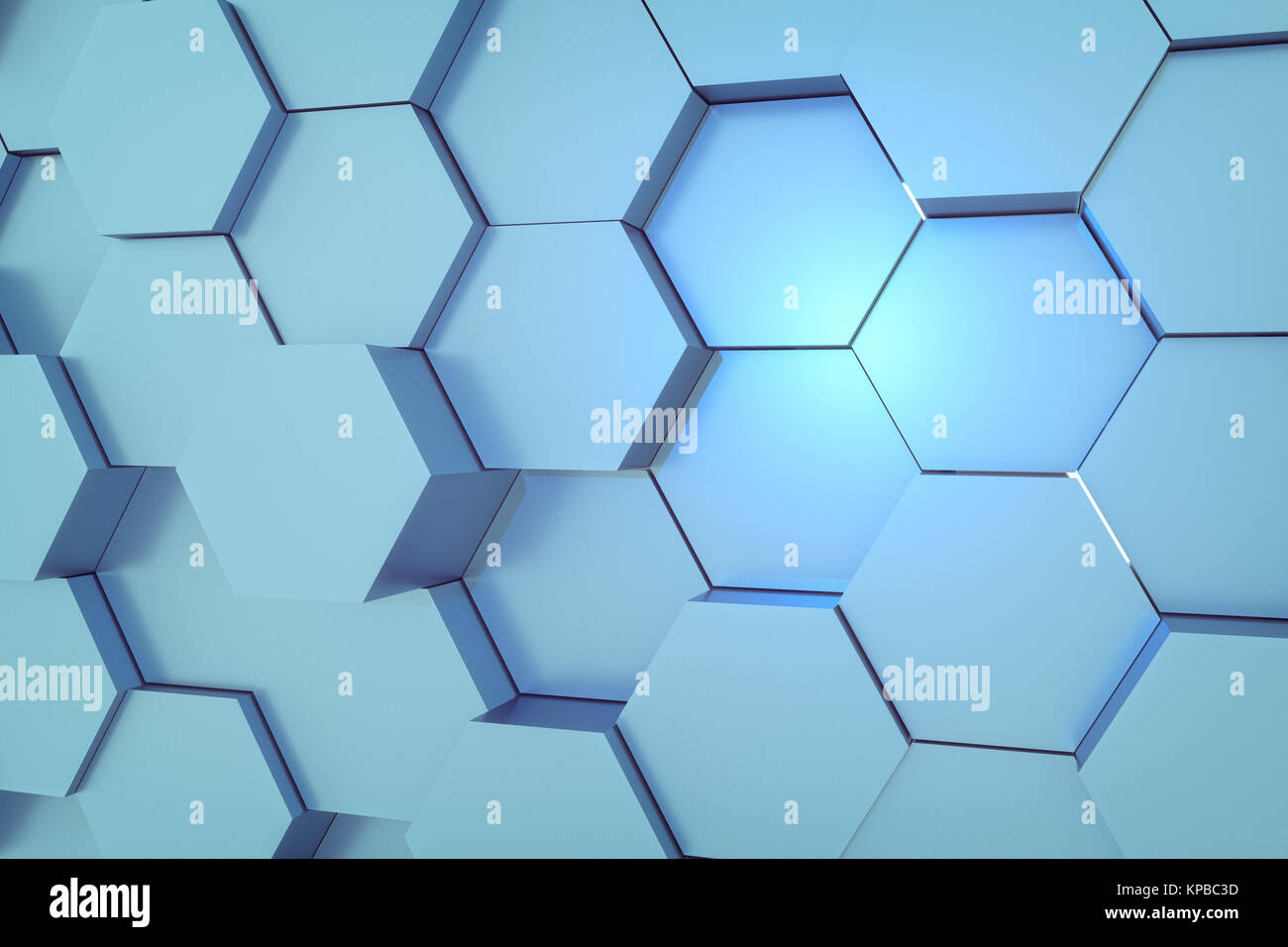 3d rendering of abstract hexagon background Stock Photo - Alamy