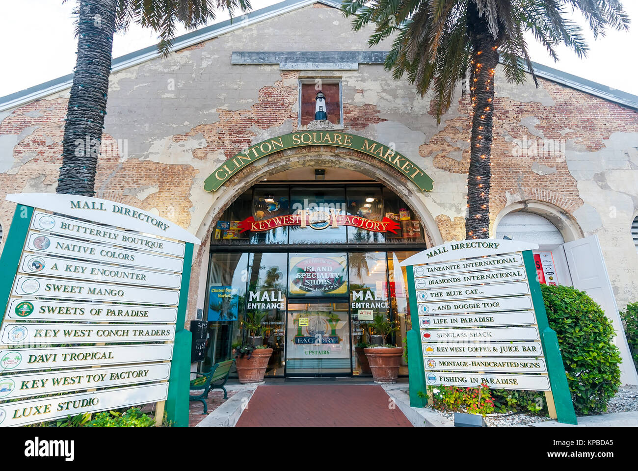 Clinton Square Market shopping mall entrance, Key West, Florida Stock Photo  - Alamy