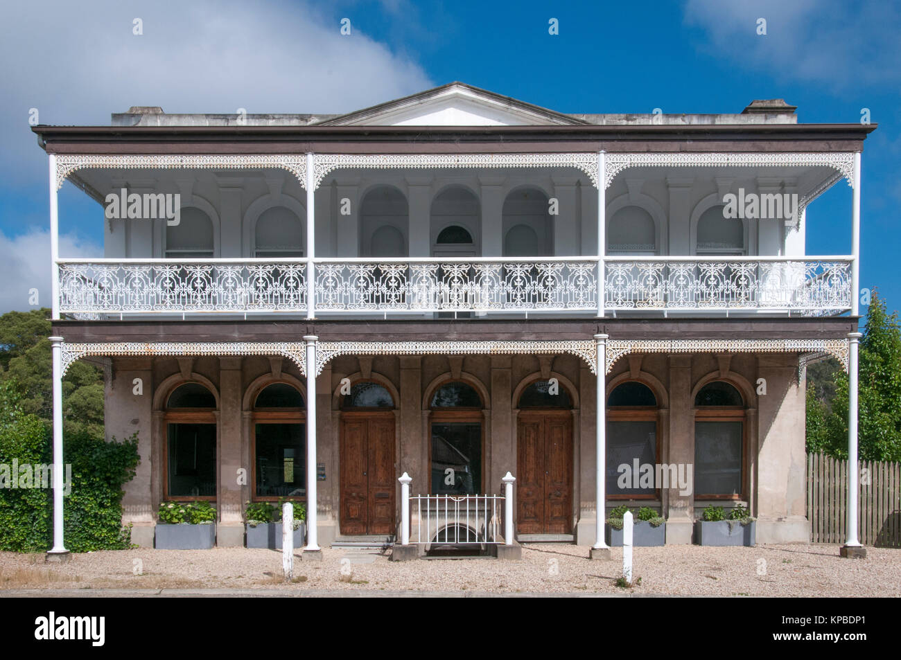 Victorianera mansion beside Lake Daylesford in the Central Highlands