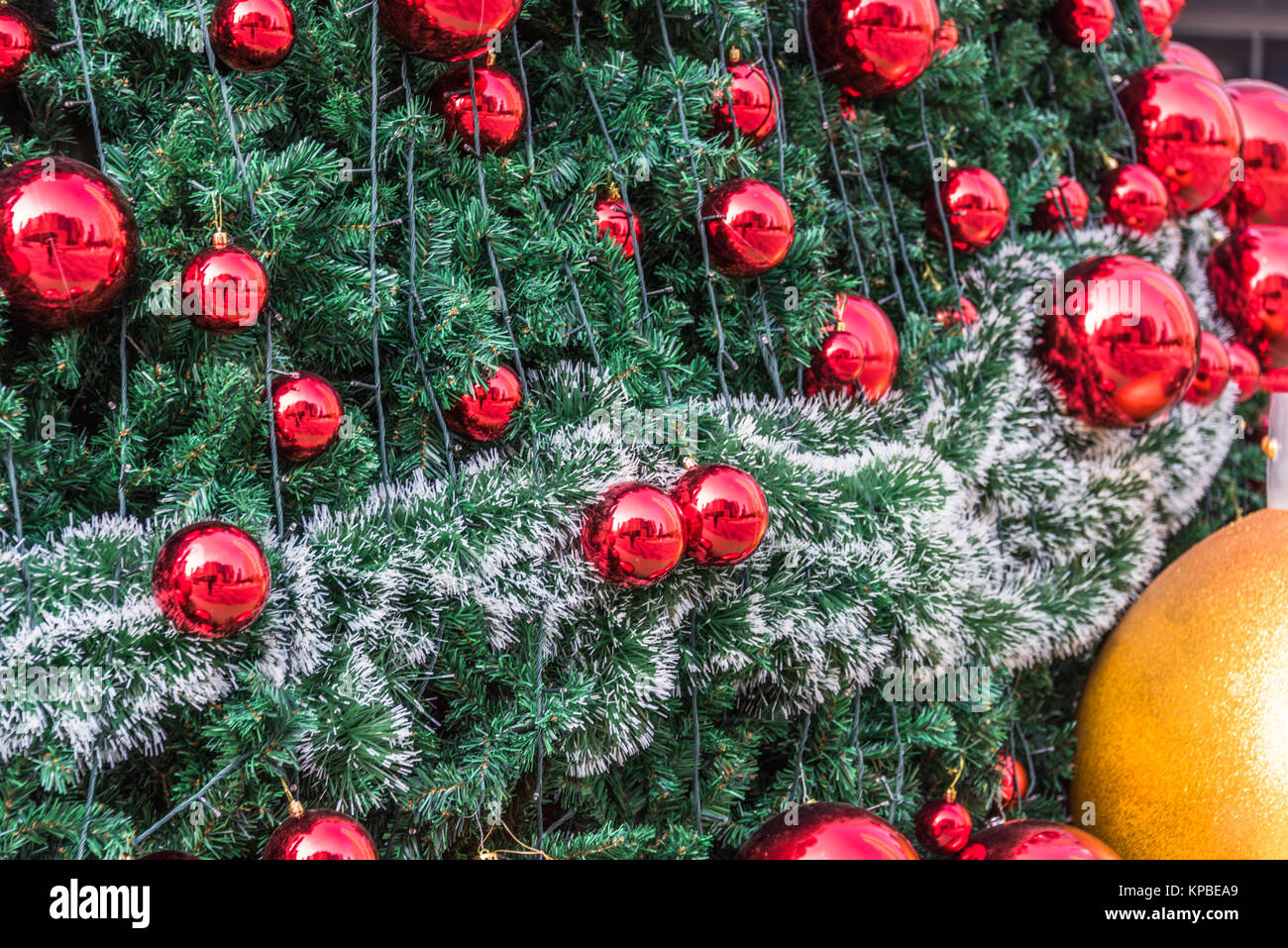 Christmas tree ornaments,close up Stock Photo - Alamy