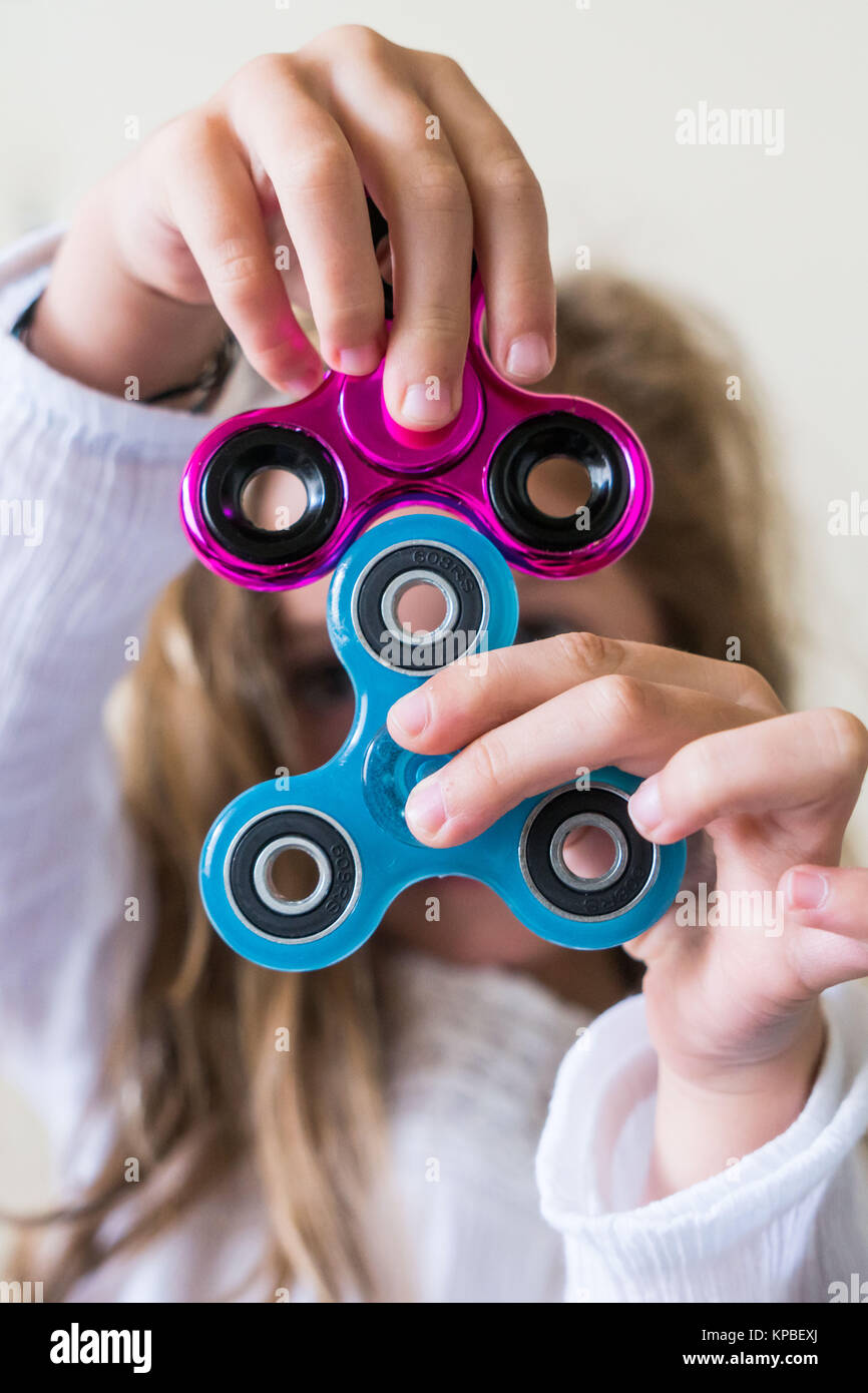 Hand Spinner top Stock Photo Alamy
