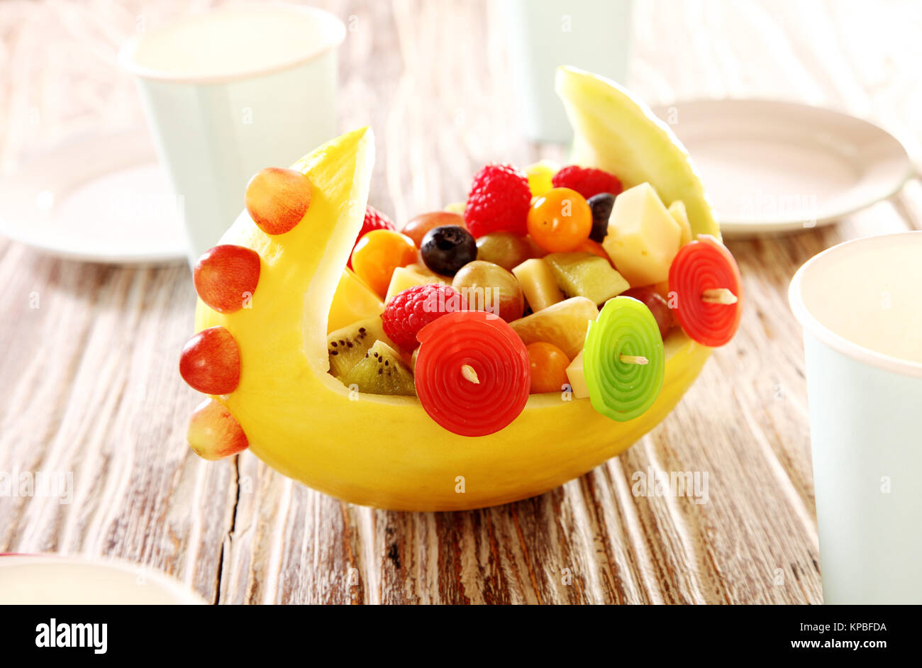 creative fruit salad displays