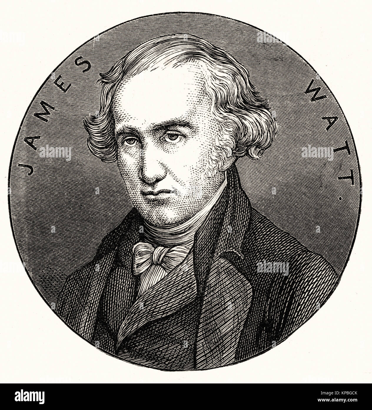James Watt, Scottish engineer and inventor Stock Photo Alamy