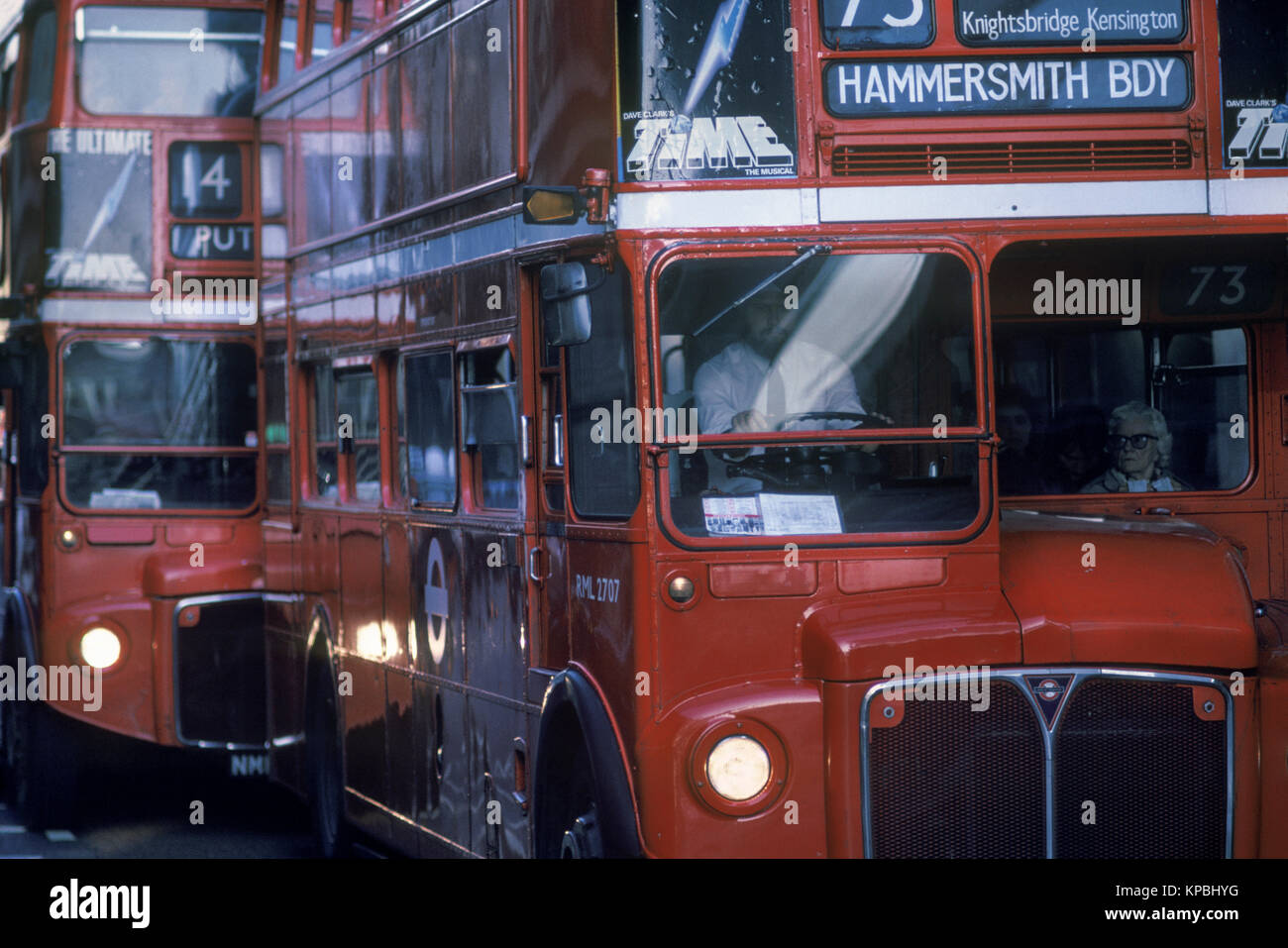 1987 HISTORICAL AEC DOUBLE DECKER ROUTEMASTER BUSES (©LONDON TRANSPORT ...