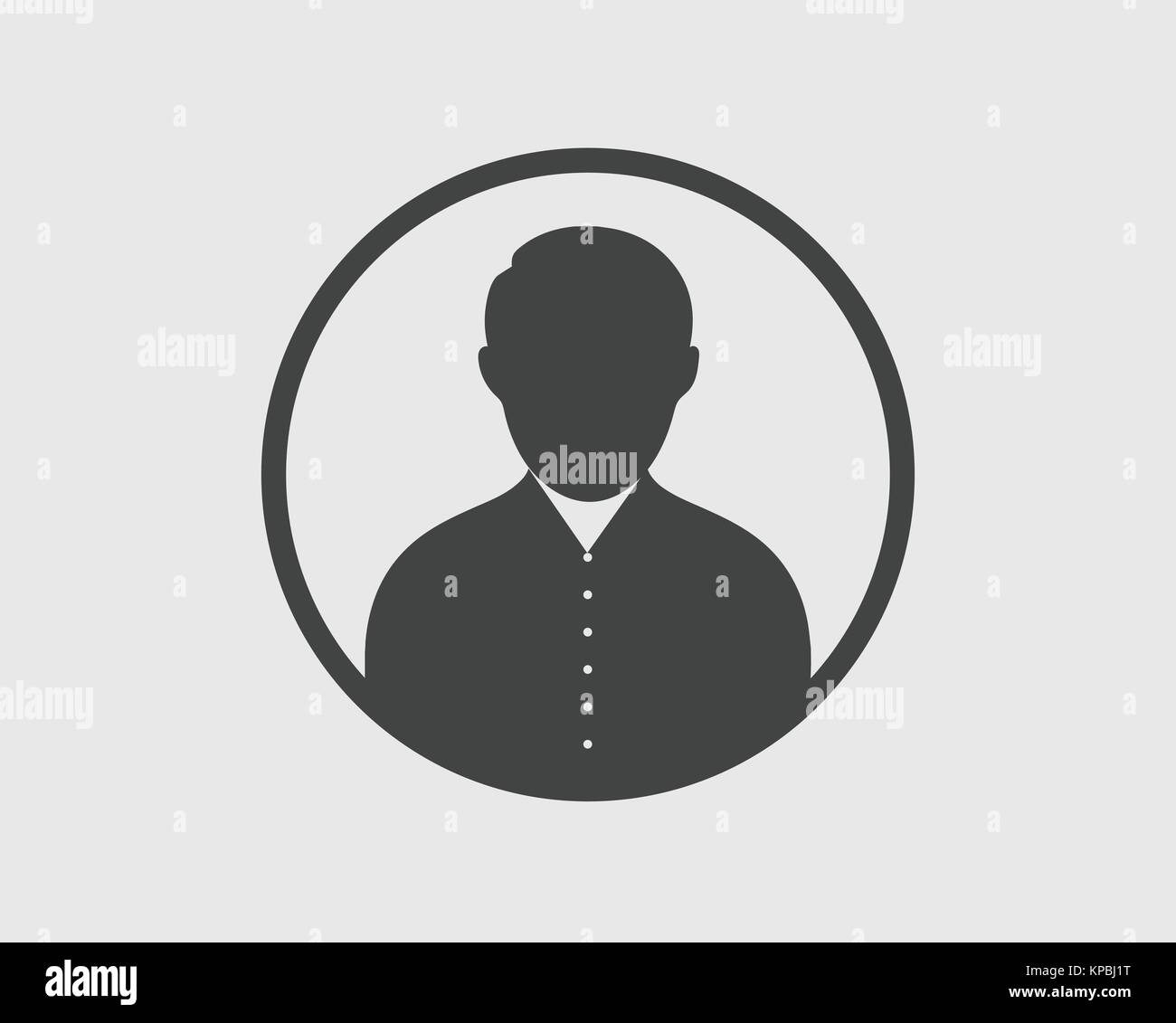 Man Icon on gray Background Stock Vector Image & Art - Alamy