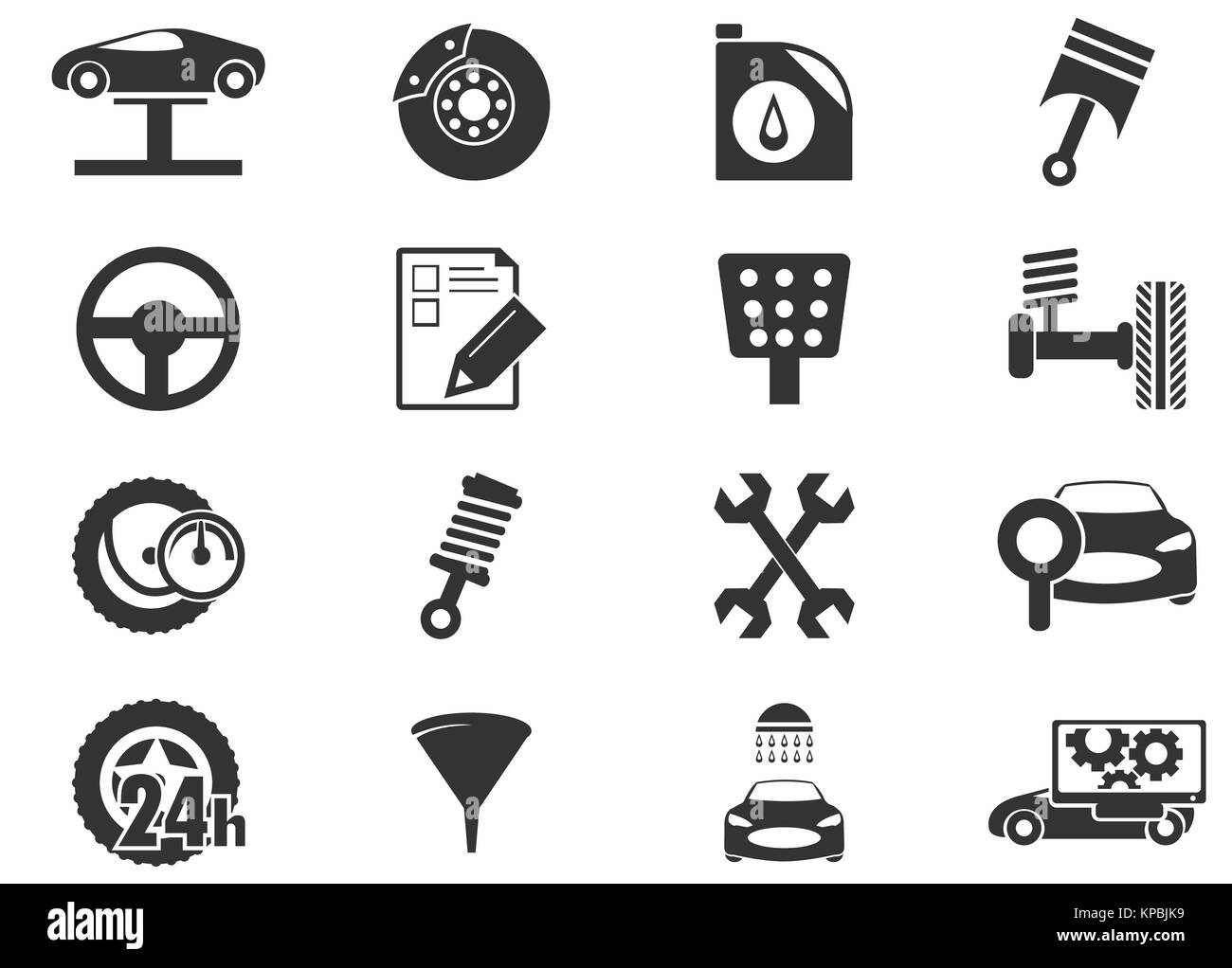 car-service-icons-set-stock-photo-alamy