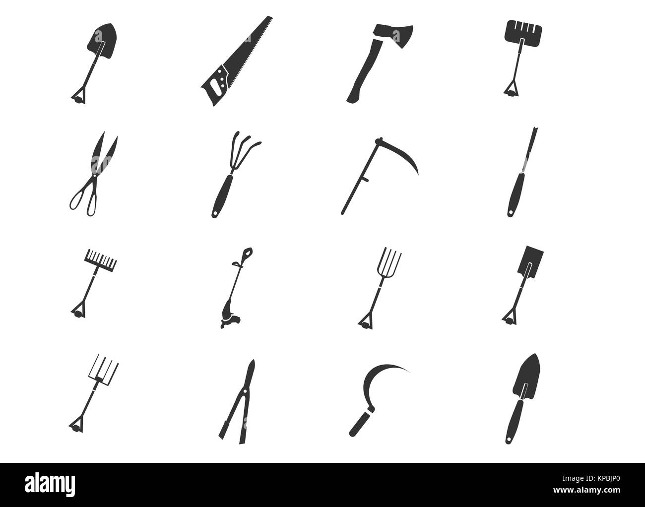Gardening tools collection Stock Photo Alamy