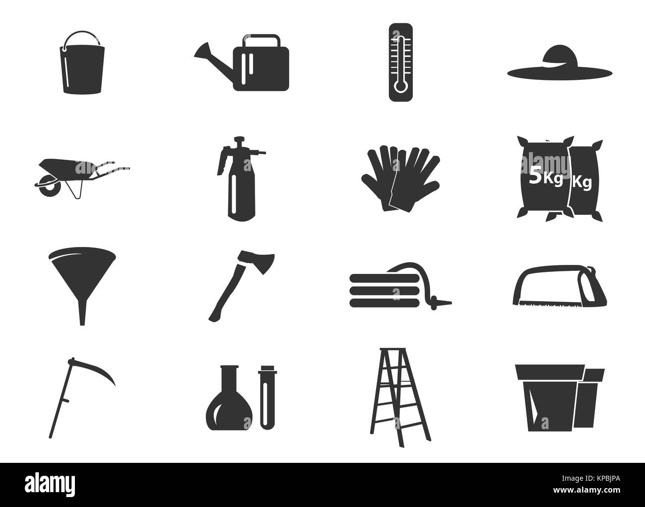 Gardening tools collection Stock Photo Alamy