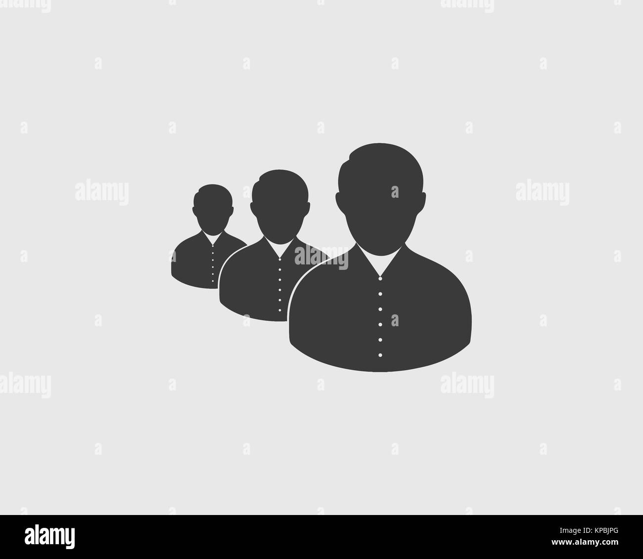 Teamwork Icon on gay background Stock Vector Image & Art - Alamy