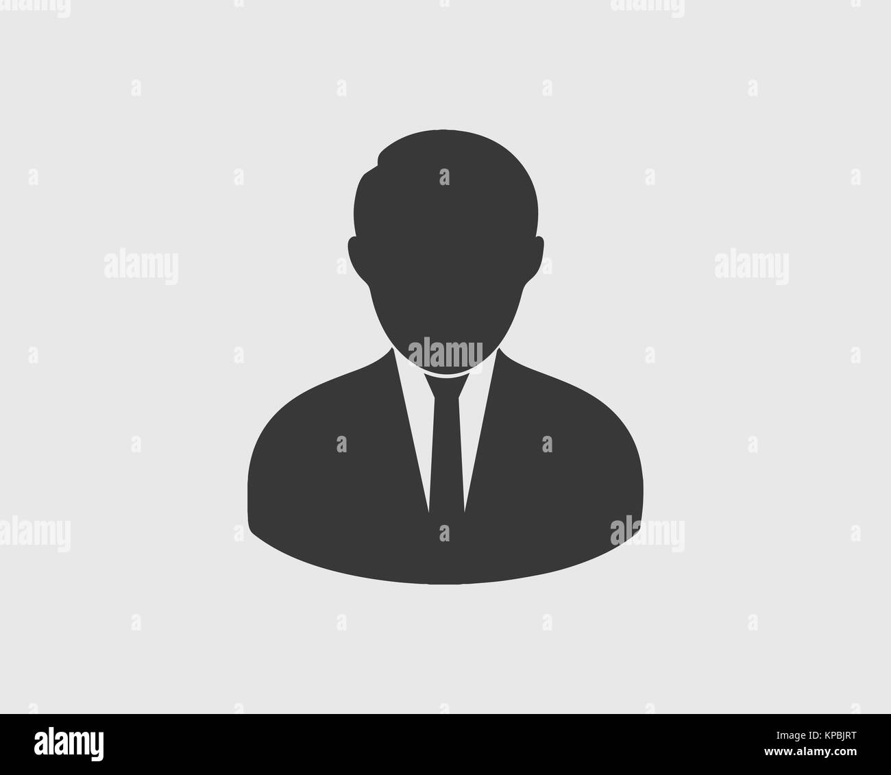 Corporate Man Icon on gray background Stock Vector Image & Art - Alamy