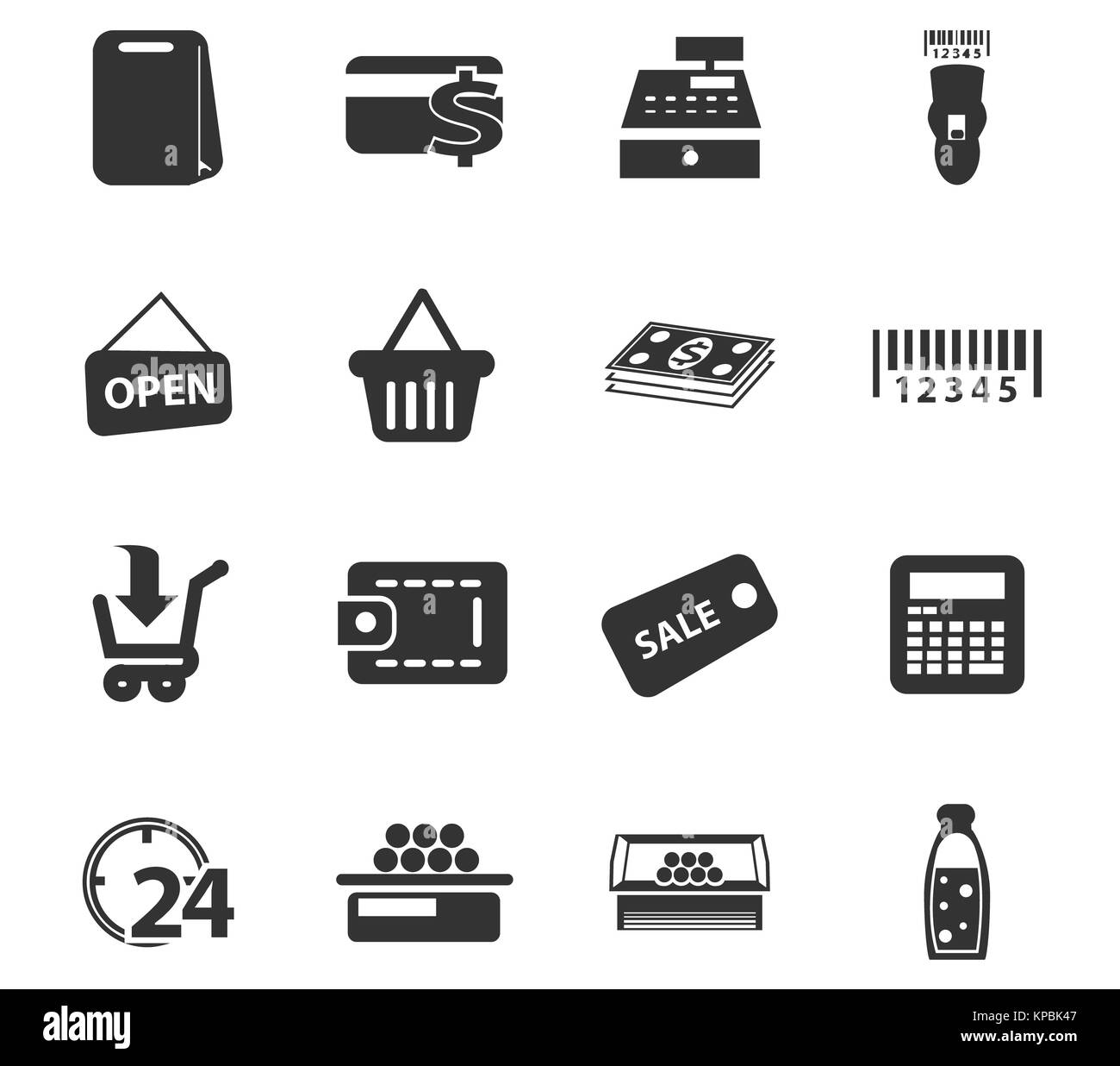 Grocery store icon Stock Photo - Alamy