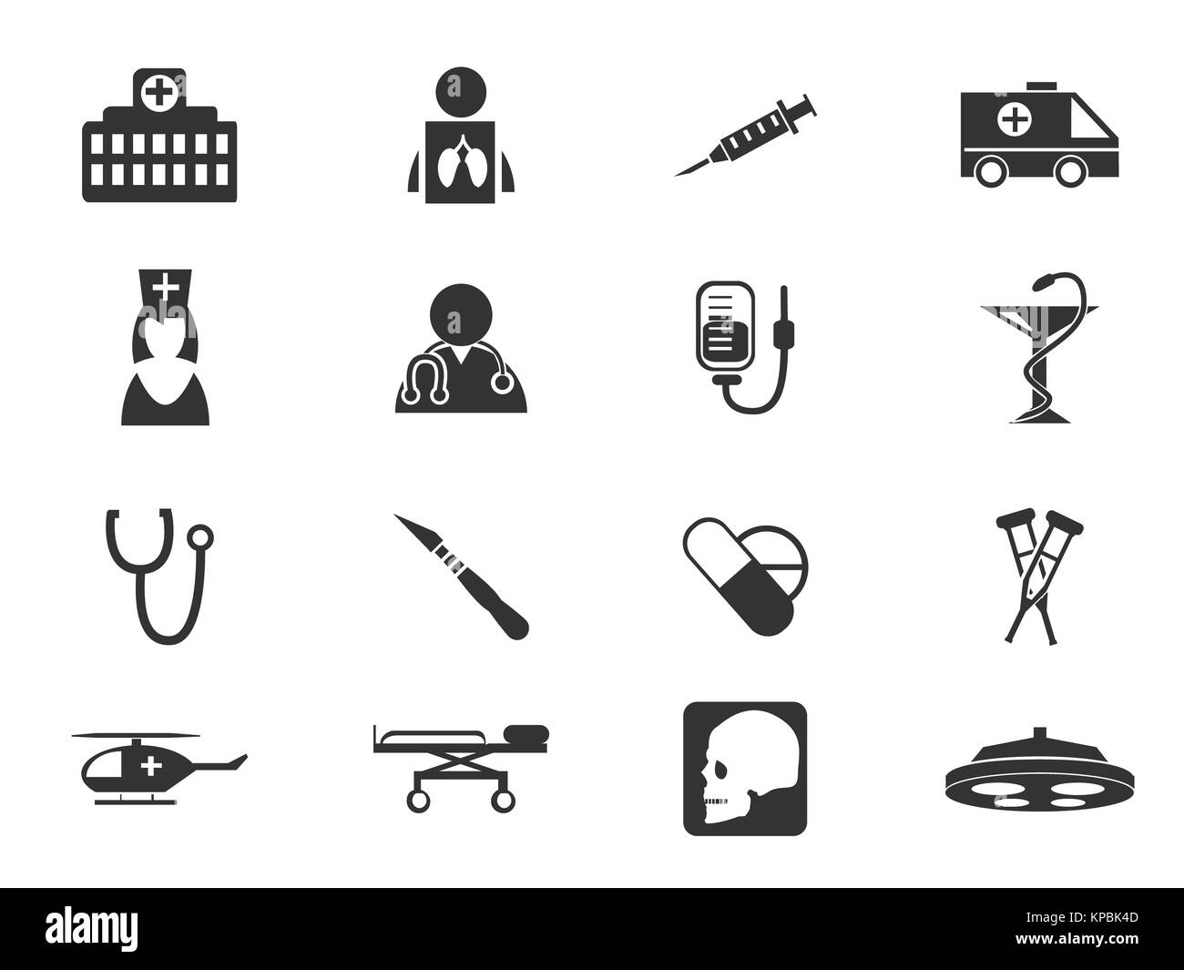 Medical icon set Stock Photo Alamy