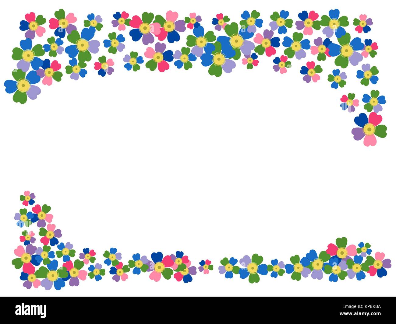 A romantic floral background. Flower. Japanese daisies Stock Vector