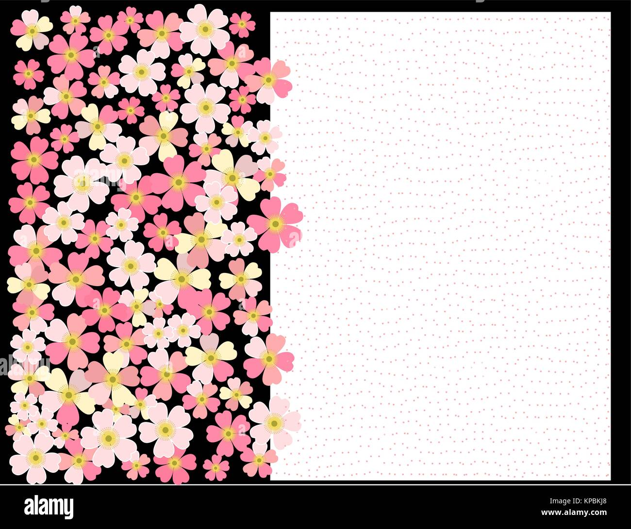 A romantic floral background. Flower. Japanese daisies Stock Vector