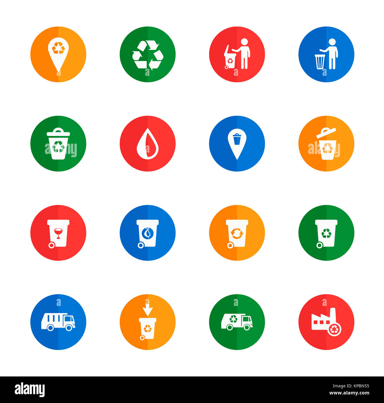 Garbage simply icons Stock Photo - Alamy
