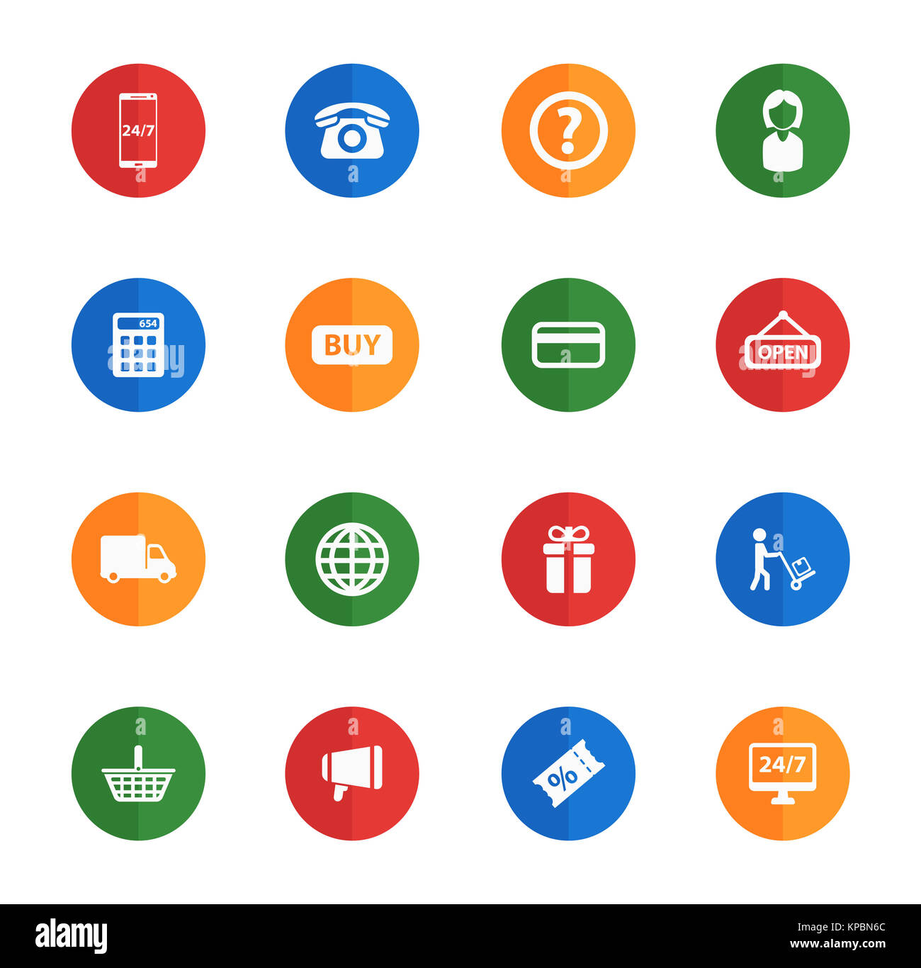 E-commerce simply icons Stock Photo - Alamy