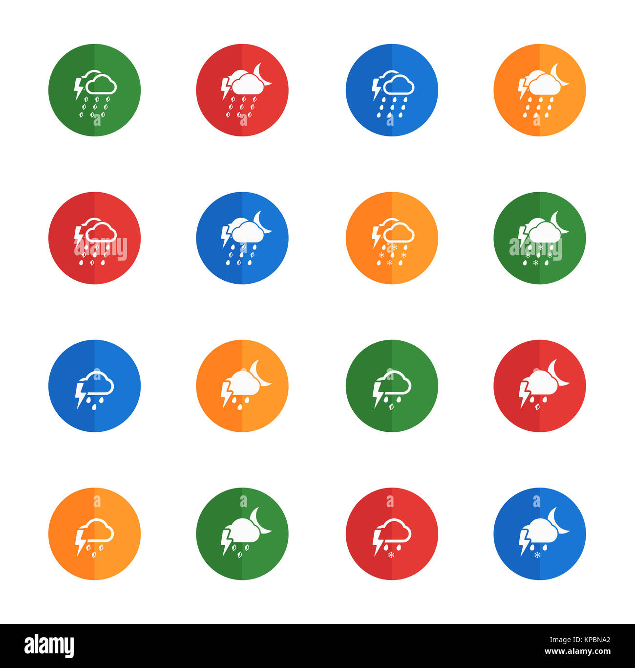 Weather simple vector icons Stock Photo - Alamy