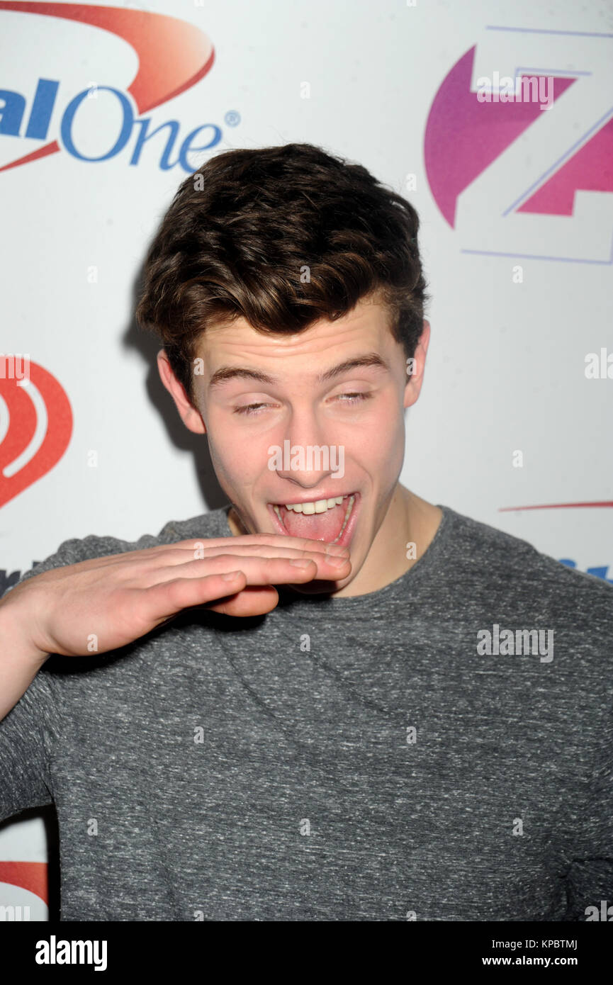 New York Ny December 11 Shawn Mendes Attends Z100 S Iheartradio Stock Photo Alamy