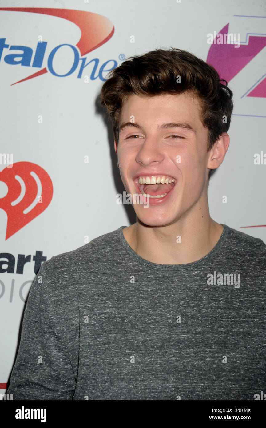 New York Ny December 11 Shawn Mendes Attends Z100 S Iheartradio Stock Photo Alamy