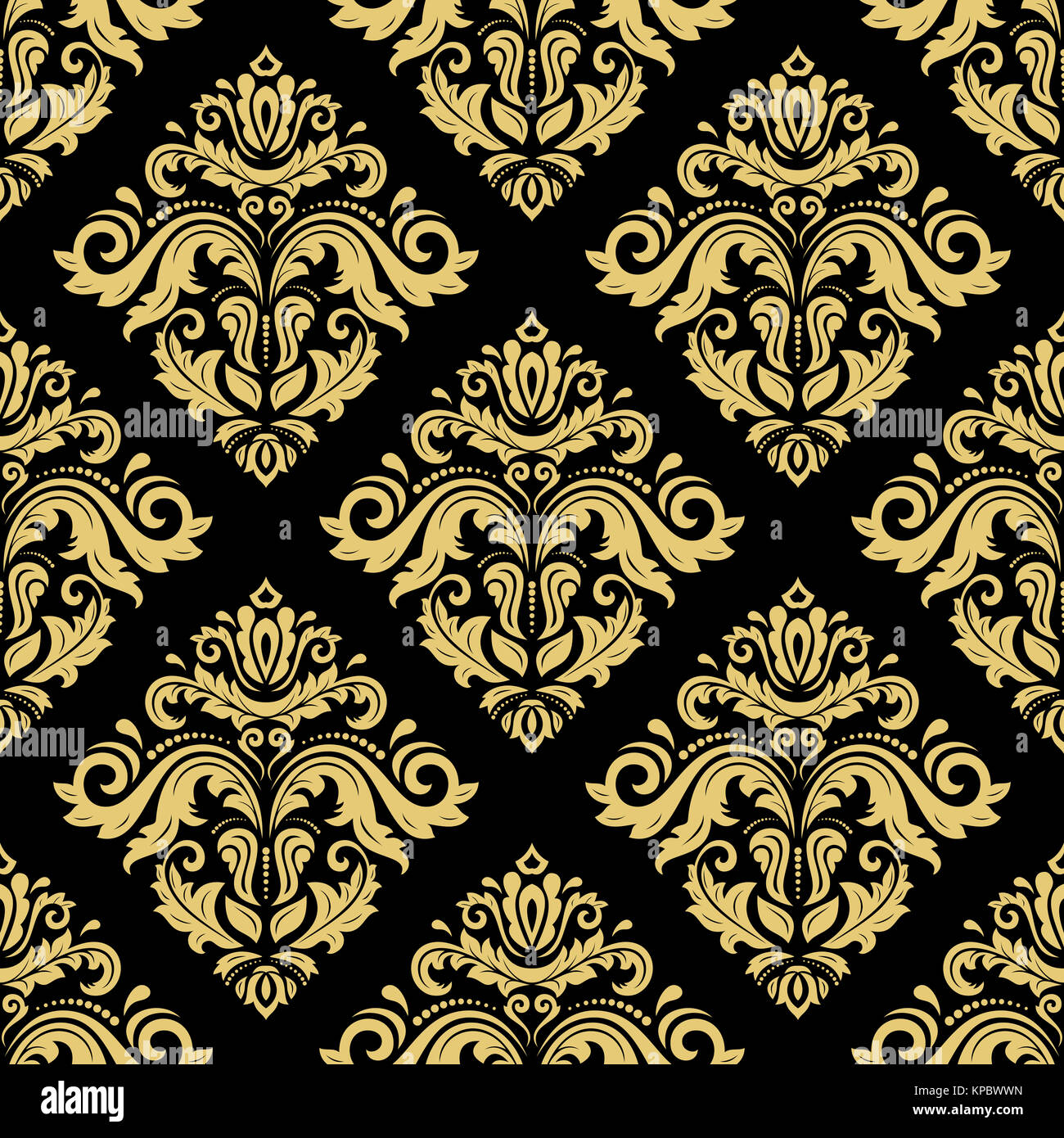 Damask Seamless Background Stock Photo - Alamy