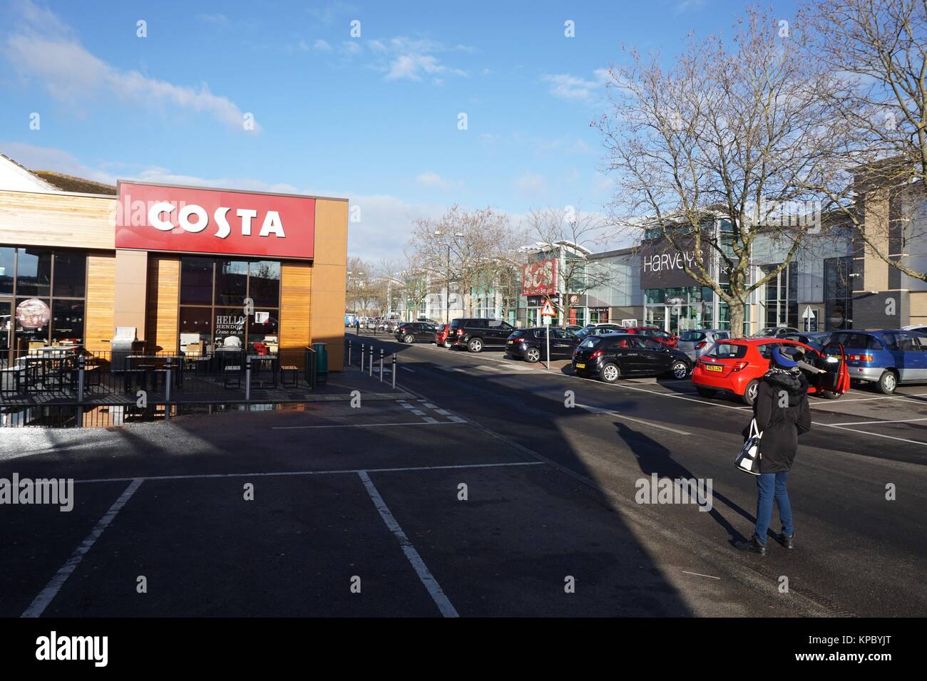 Staples Corner Retail Park in Edgeware Road, London, England Stock