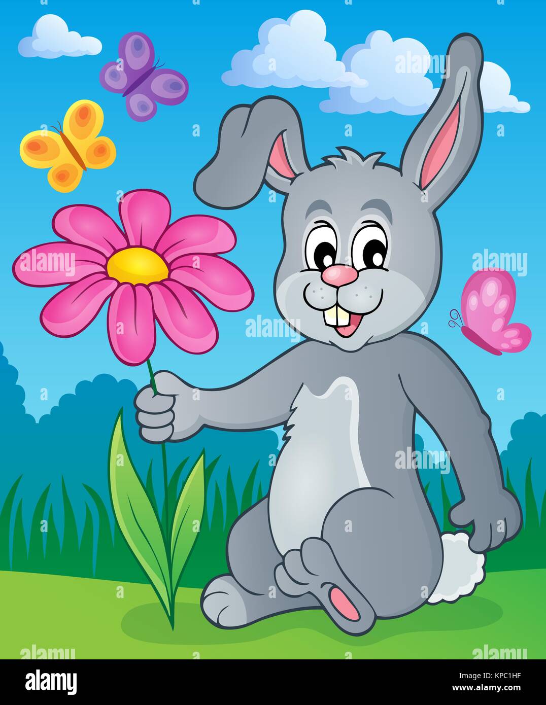 Easter bunny thematic image 2 Stock Photo - Alamy