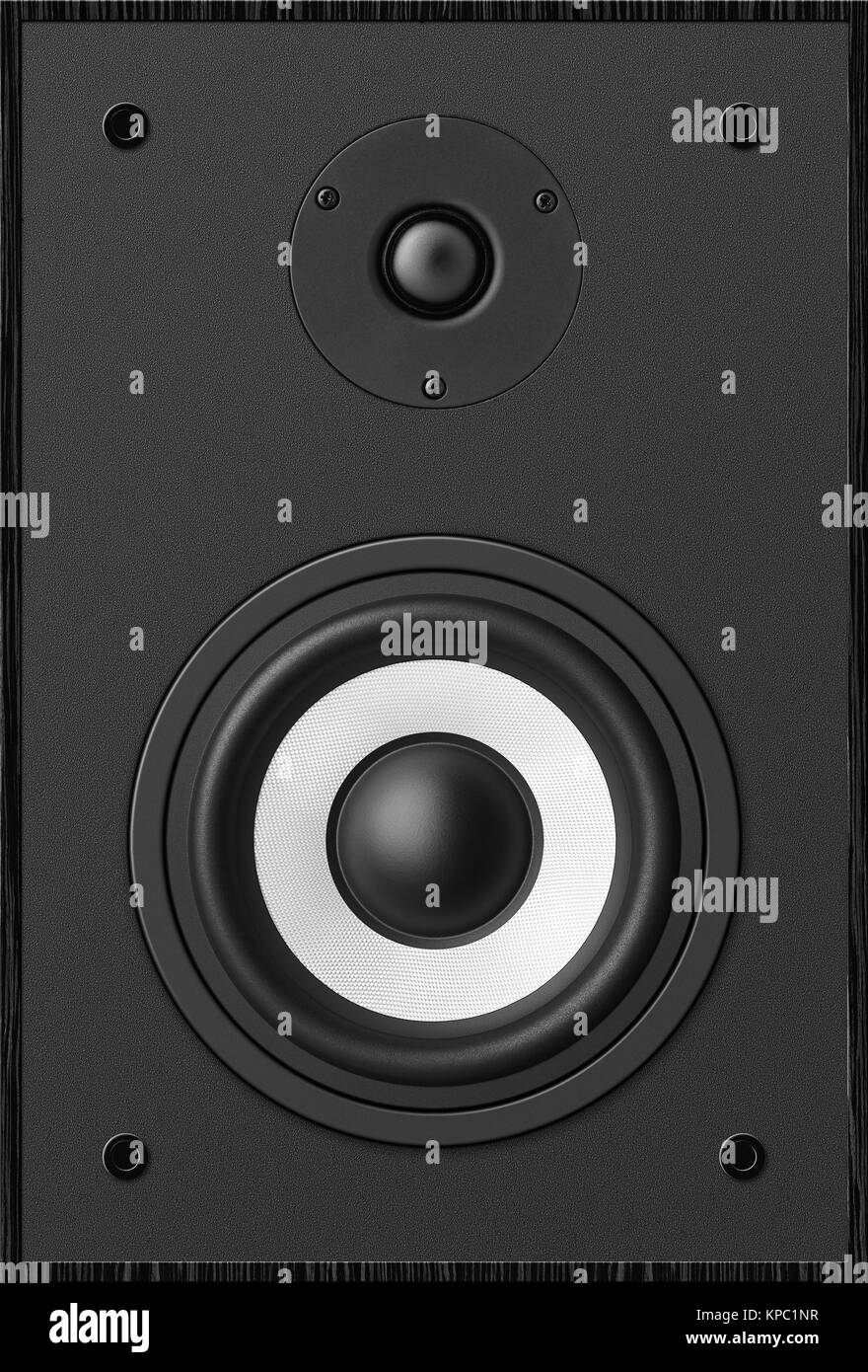 Stereo music audio equipment bass sound speaker Stock Photo Alamy